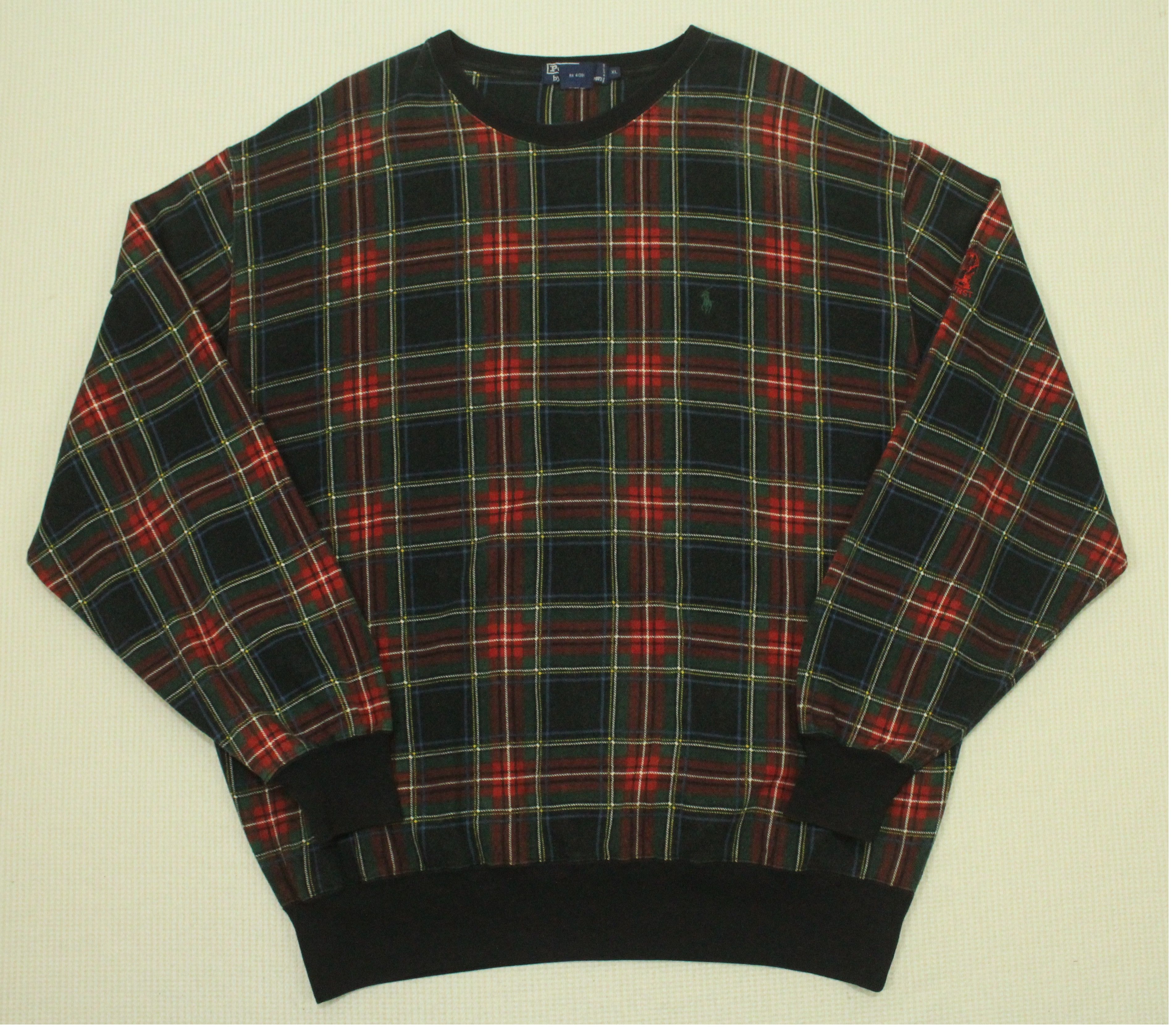 Polo Ralph Lauren Vintage POLO RALPH LAUREN Sweatshirt Checkered Oversized Size US XL / EU 56 / 4 - 4 Thumbnail