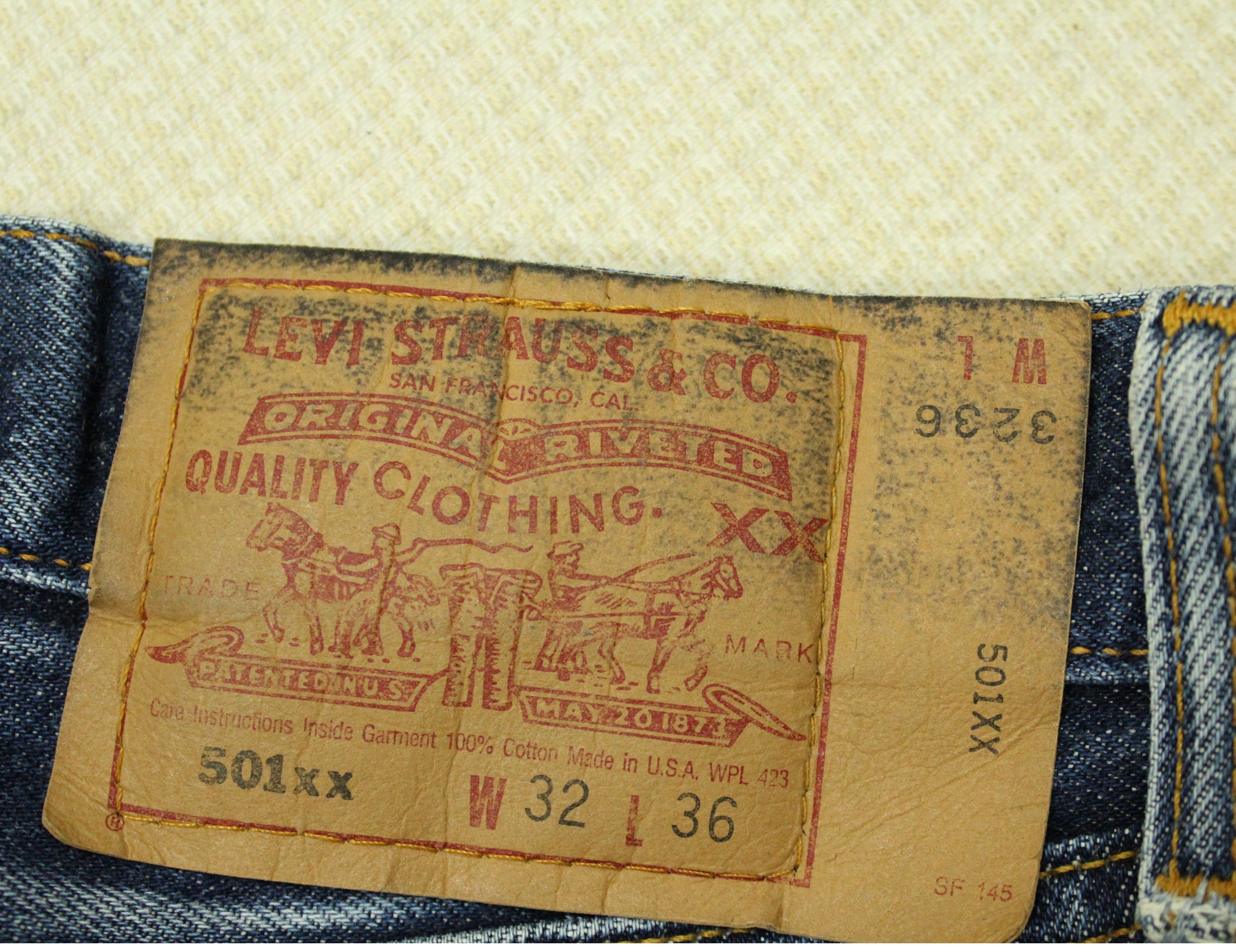 Levi's Vintage 90s LEVIS 501xx Jeans Distressed Denim Grunge 1999 Size US 32 / EU 48 - 21 Thumbnail