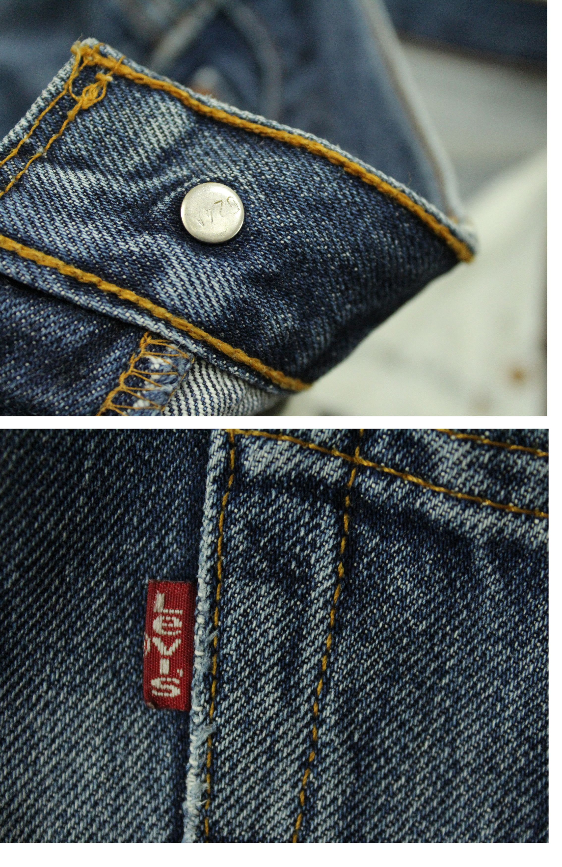 Levi's Vintage 90s LEVIS 501xx Jeans Distressed Denim Grunge 1999 Size US 32 / EU 48 - 19 Thumbnail