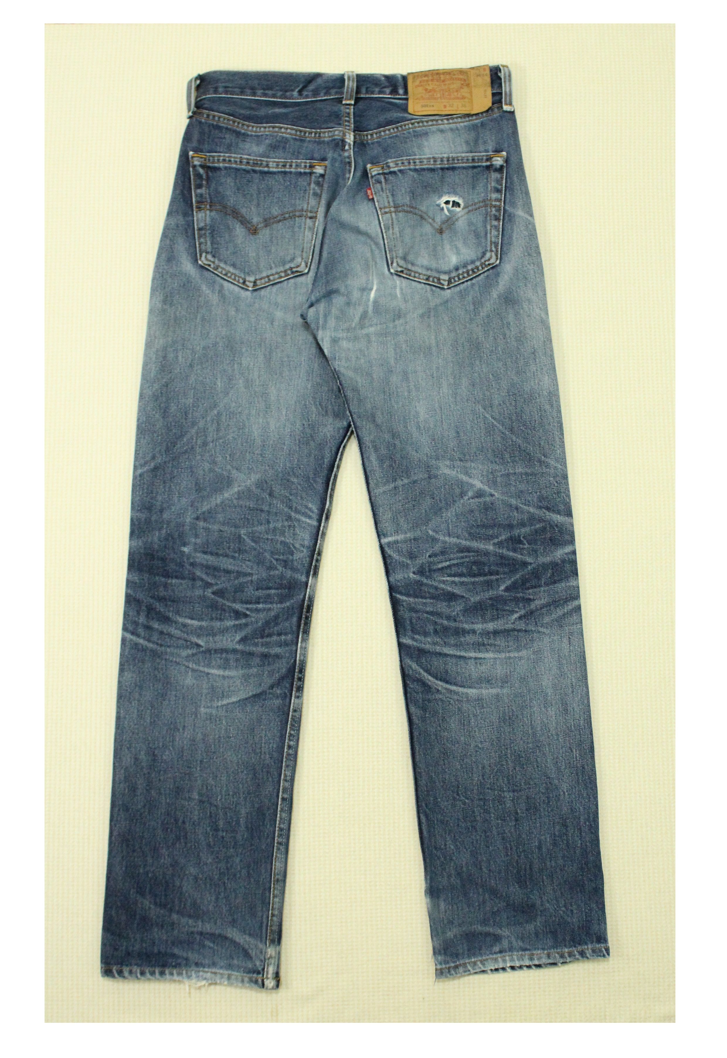 Levi's Vintage 90s LEVIS 501xx Jeans Distressed Denim Grunge 1999 Size US 32 / EU 48 - 2 Thumbnail