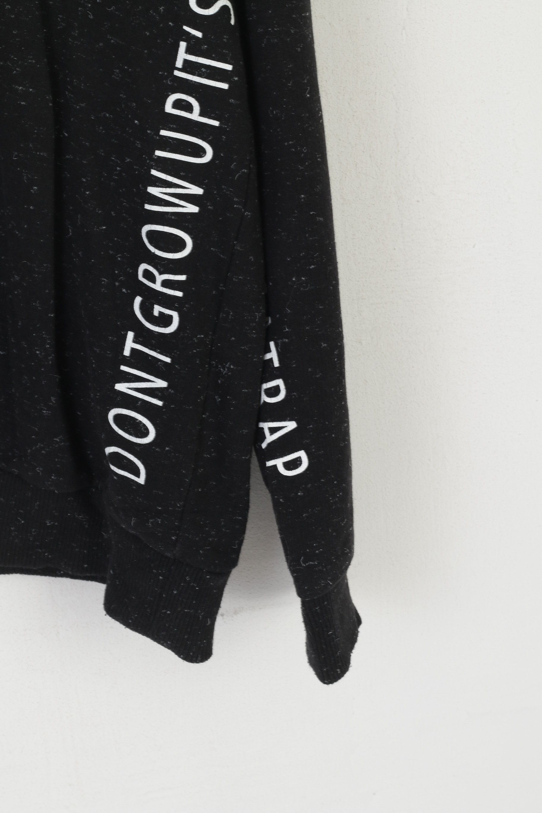 Vintage Defacto Men XXL Sweatshirt Black Cotton Slim Fit 3753 Size US XXL / EU 58 / 5 - 3 Thumbnail