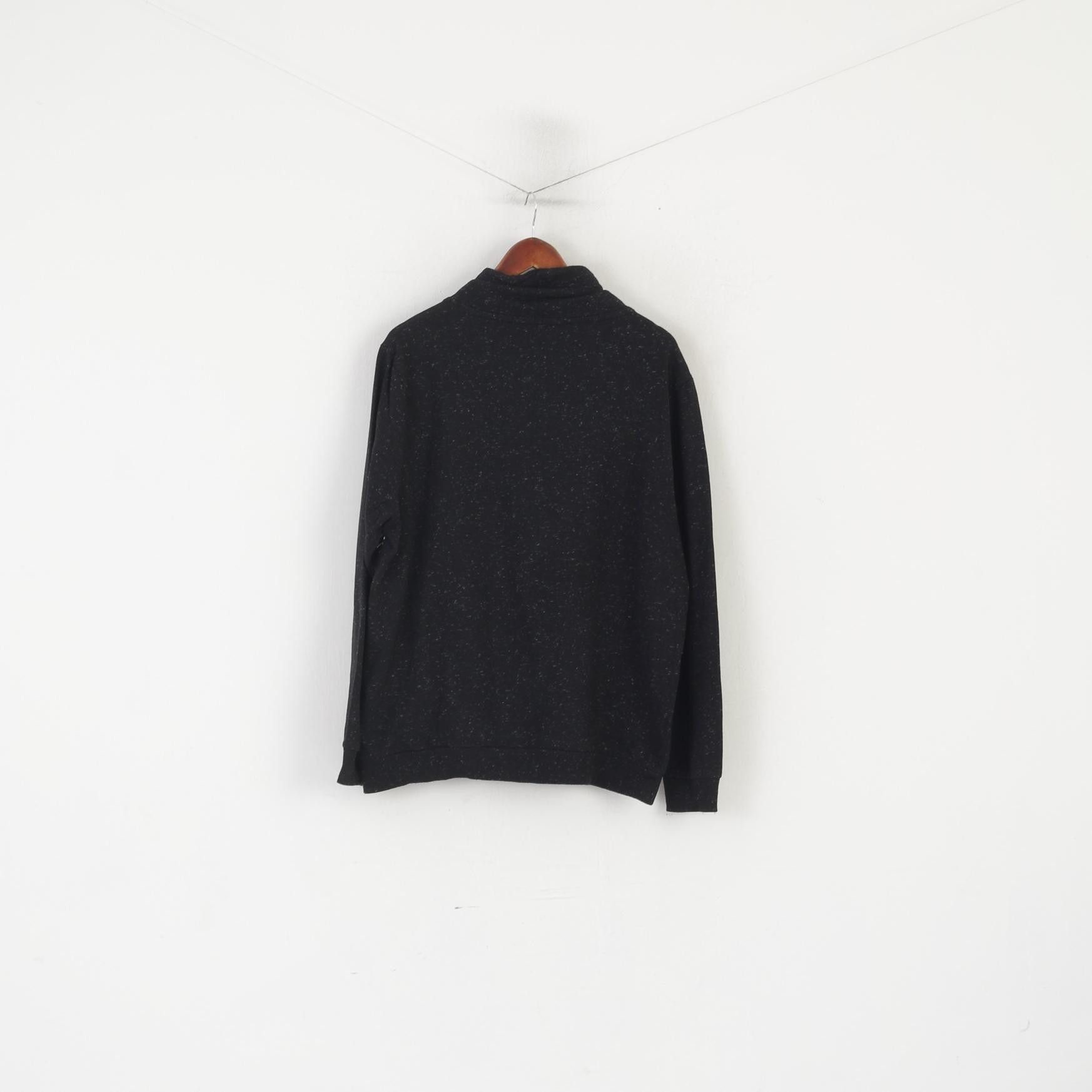 Vintage Defacto Men XXL Sweatshirt Black Cotton Slim Fit 3753 Size US XXL / EU 58 / 5 - 6 Thumbnail