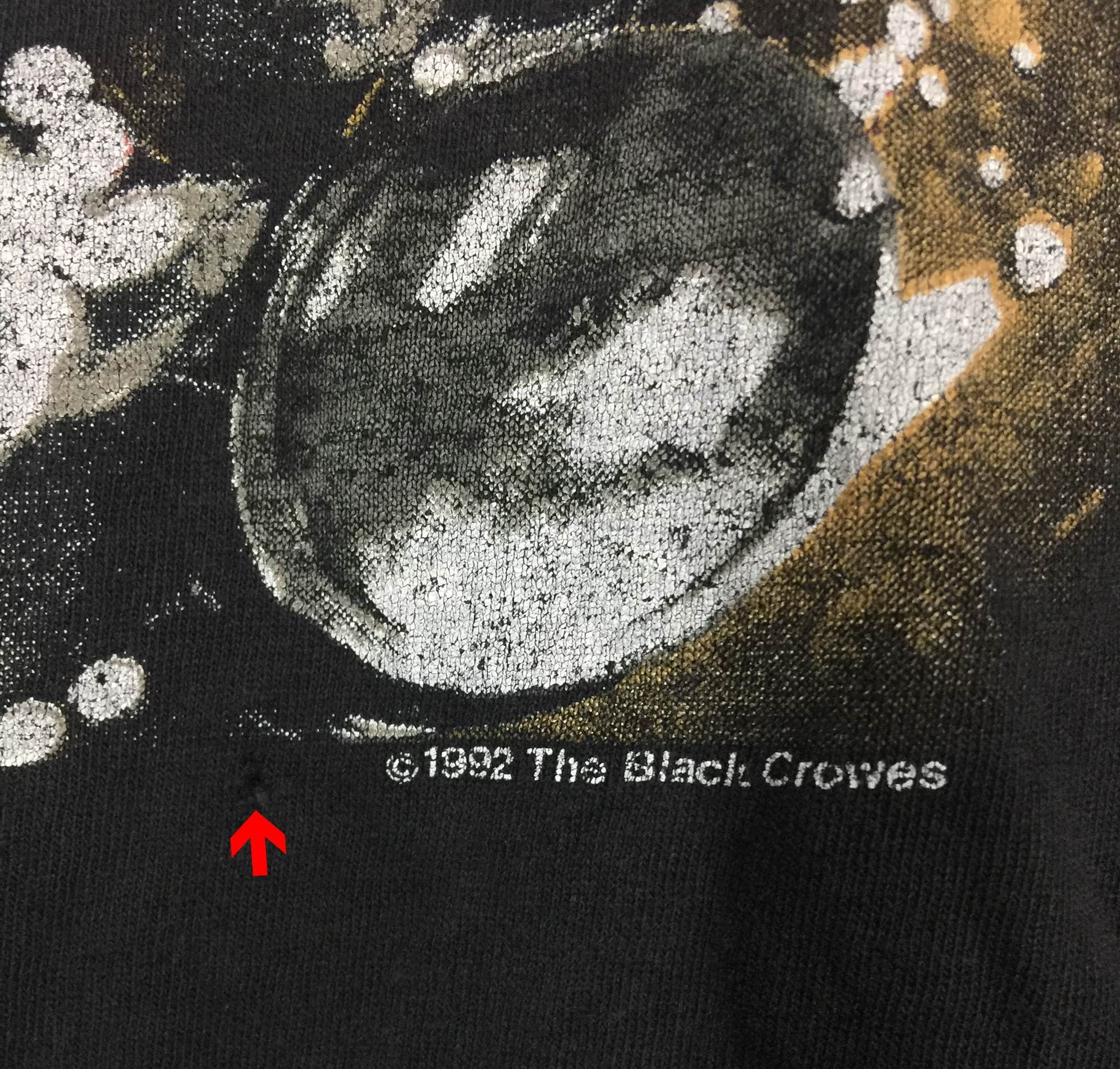 The black crowes vtg 90s distressed shirt/thrash burnout