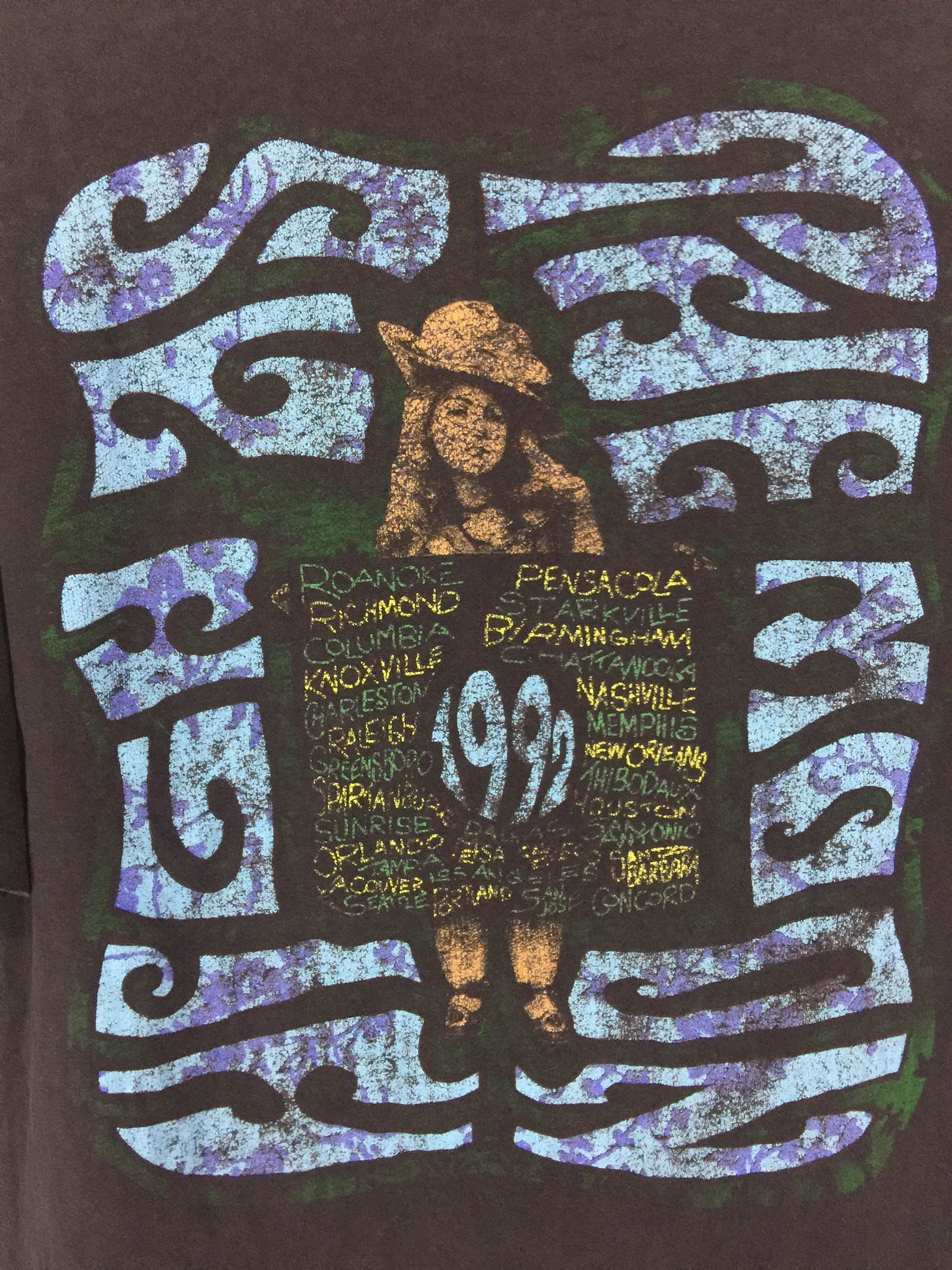 The black crowes vtg 90s distressed shirt/thrash burnout