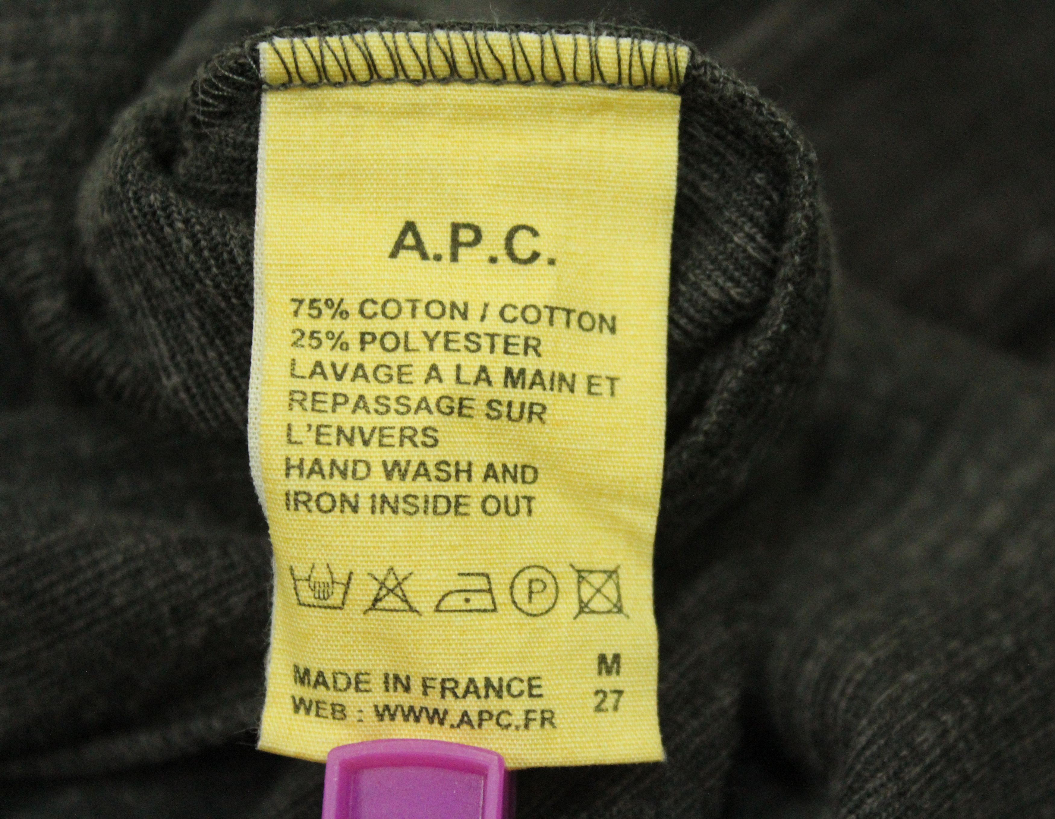 A.P.C. A.P.C Jumper Pullover Velour Velvet Made in France Size US M / EU 48-50 / 2 - 6 Thumbnail