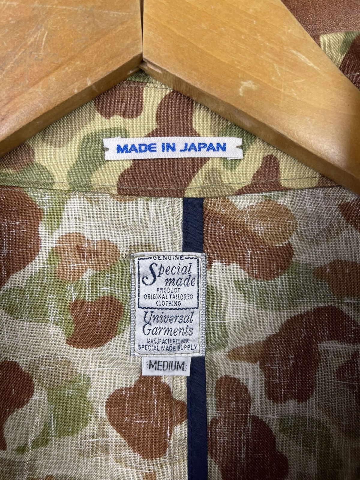 Japanese Brand Special Made Universal Garments Japan linen camo jacket Size US M / EU 48-50 / 2 - 11 Thumbnail
