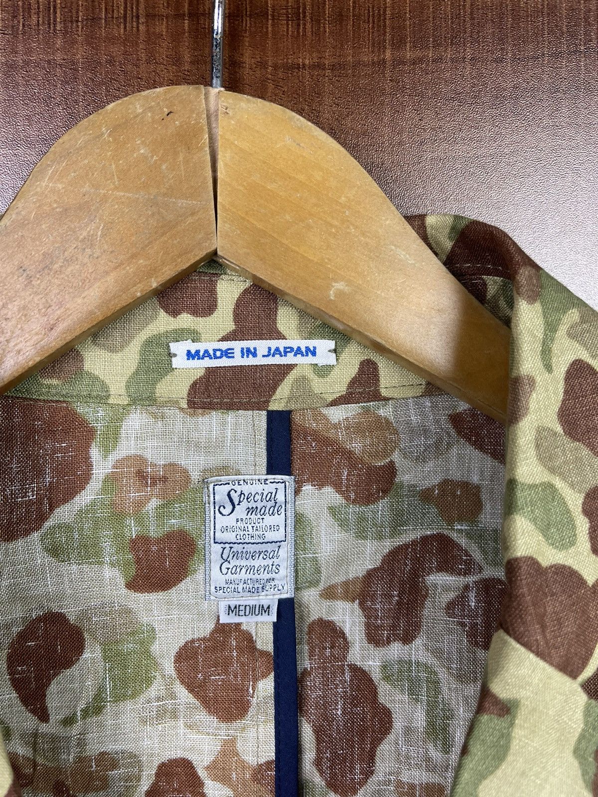 Japanese Brand Special Made Universal Garments Japan linen camo jacket Size US M / EU 48-50 / 2 - 12 Thumbnail