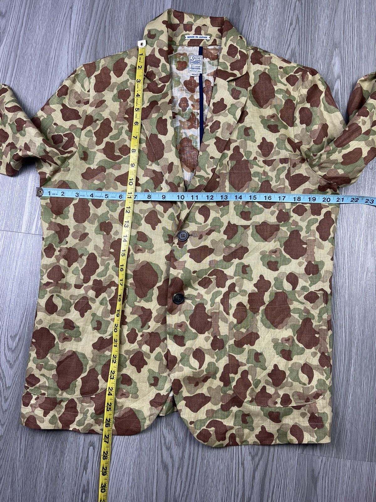 Japanese Brand Special Made Universal Garments Japan linen camo jacket Size US M / EU 48-50 / 2 - 15 Thumbnail
