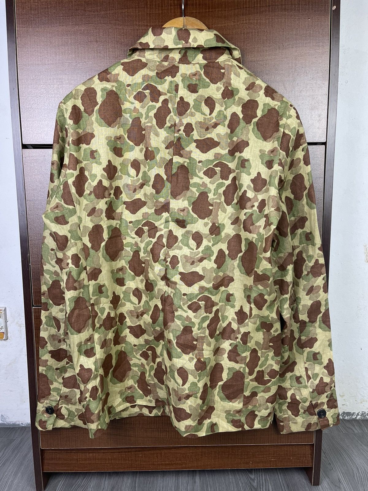 Japanese Brand Special Made Universal Garments Japan linen camo jacket Size US M / EU 48-50 / 2 - 8 Thumbnail