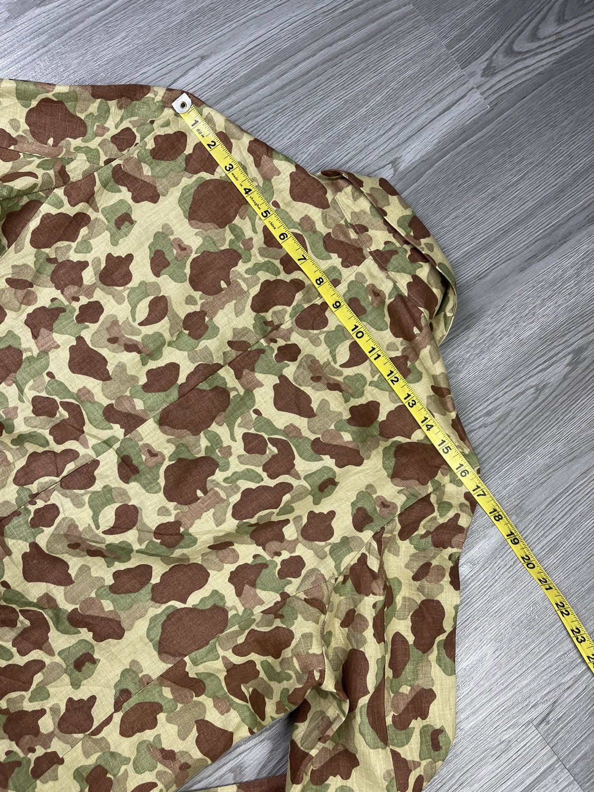 Japanese Brand Special Made Universal Garments Japan linen camo jacket Size US M / EU 48-50 / 2 - 17 Thumbnail