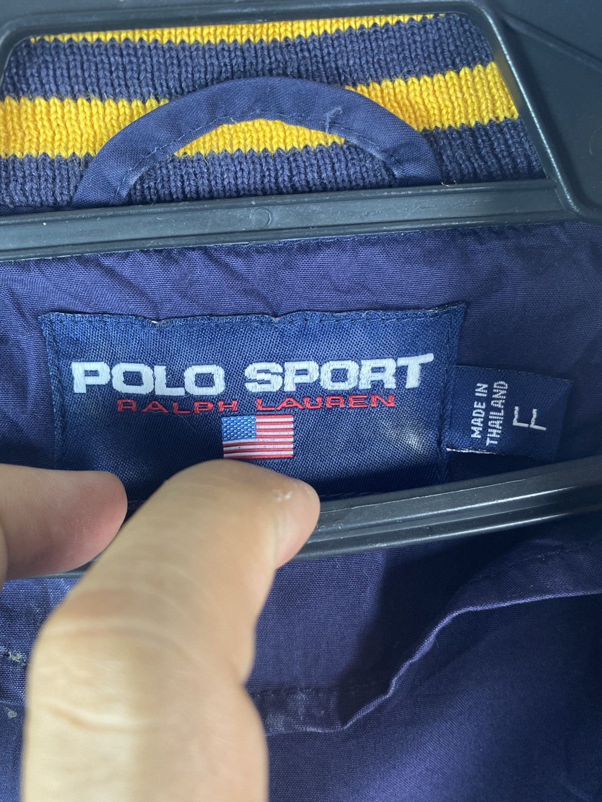 Polo Ralph Lauren × Vintage Vtg 90s POLO SPORT the iconic POLO spell out jacket Size US XL / EU 56 / 4 - 5 Thumbnail