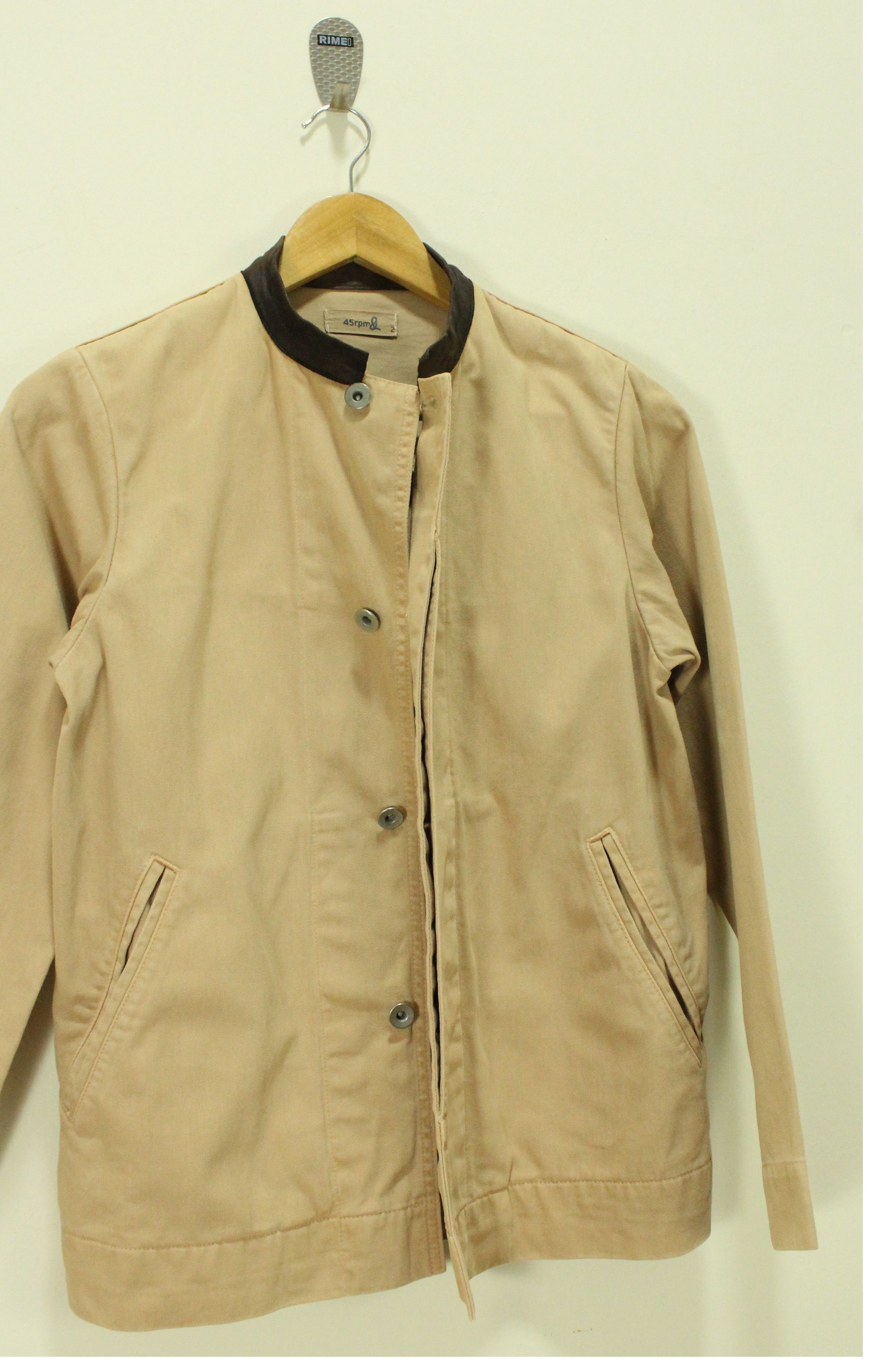 45rpm × Indigo 45RPM Chore Jacket Leather Collar Size US S / EU 44-46 / 1 - 7 Thumbnail