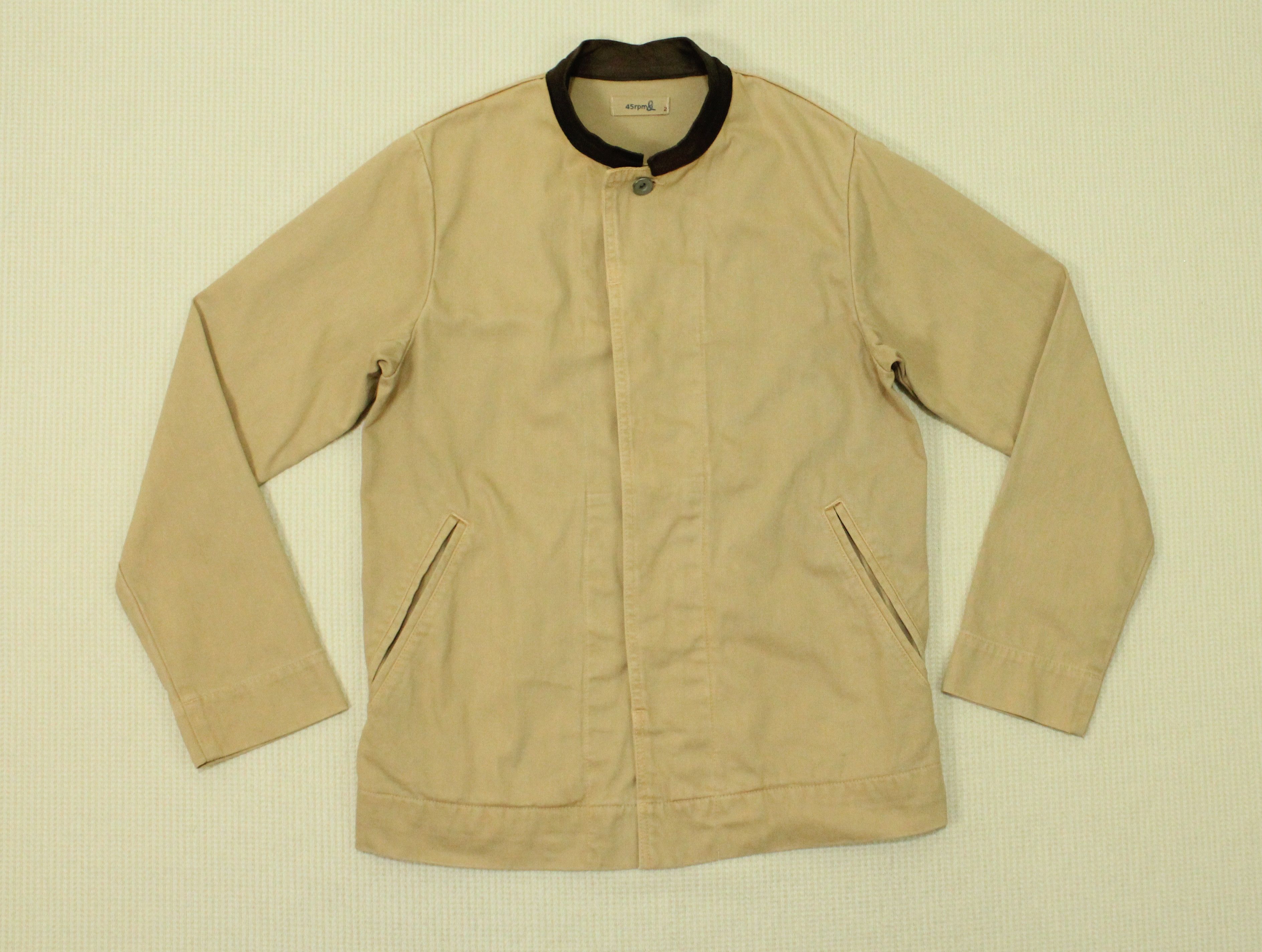 45rpm × Indigo 45RPM Chore Jacket Leather Collar Size US S / EU 44-46 / 1 - 8 Thumbnail