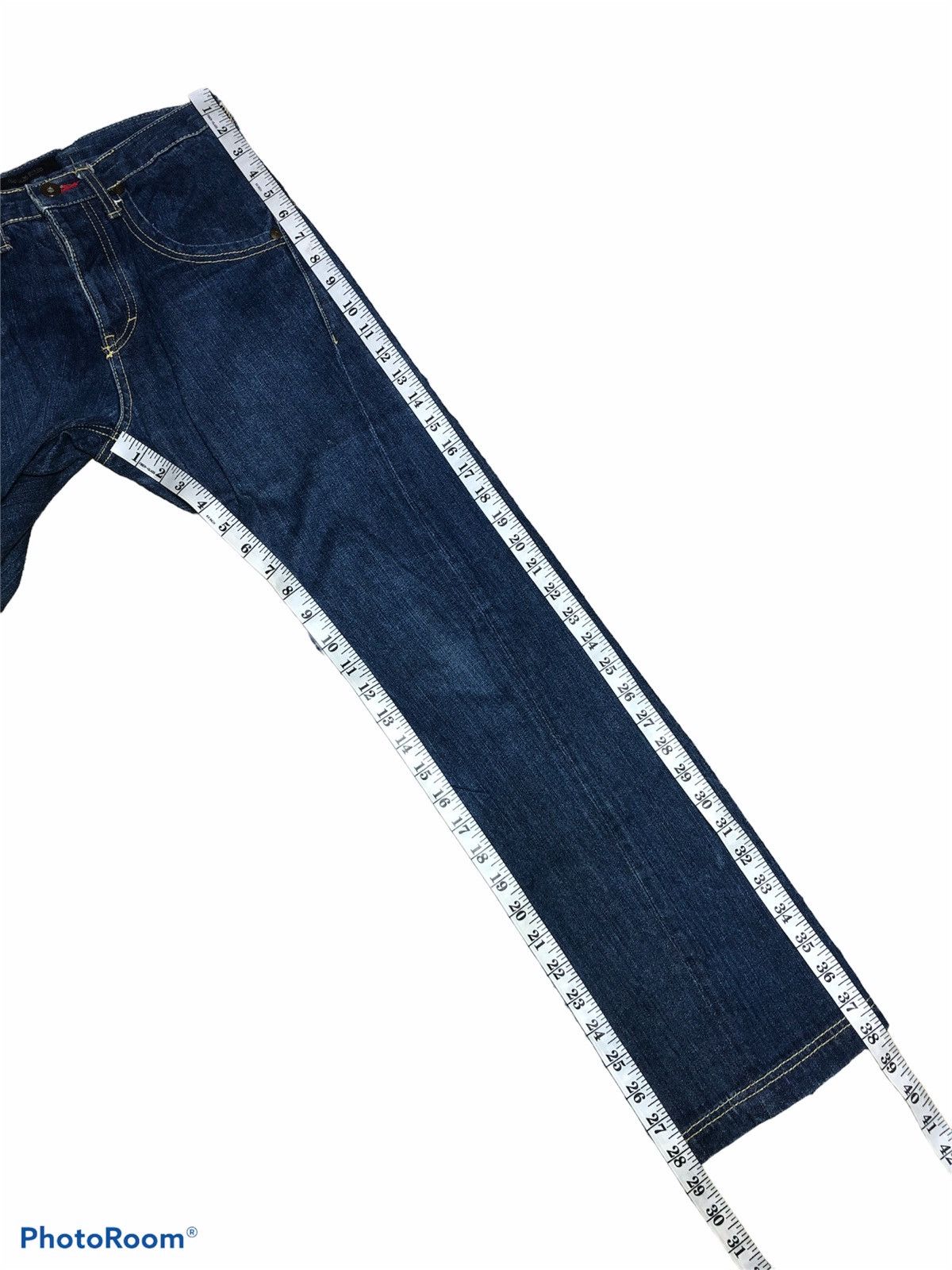 Japanese Brand TWIST⚡️⚡️GUELL MUSTARD TWIST BLUE JEANS Size US 28 / EU 44 - 7 Thumbnail