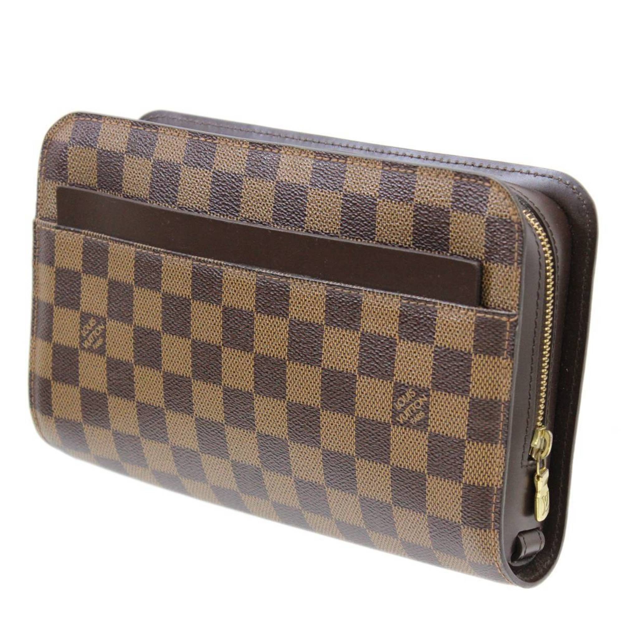 LOUIS VUITTON Damier Sac Plastic Checkerboard Black Gray N60479 Men's  Handbag