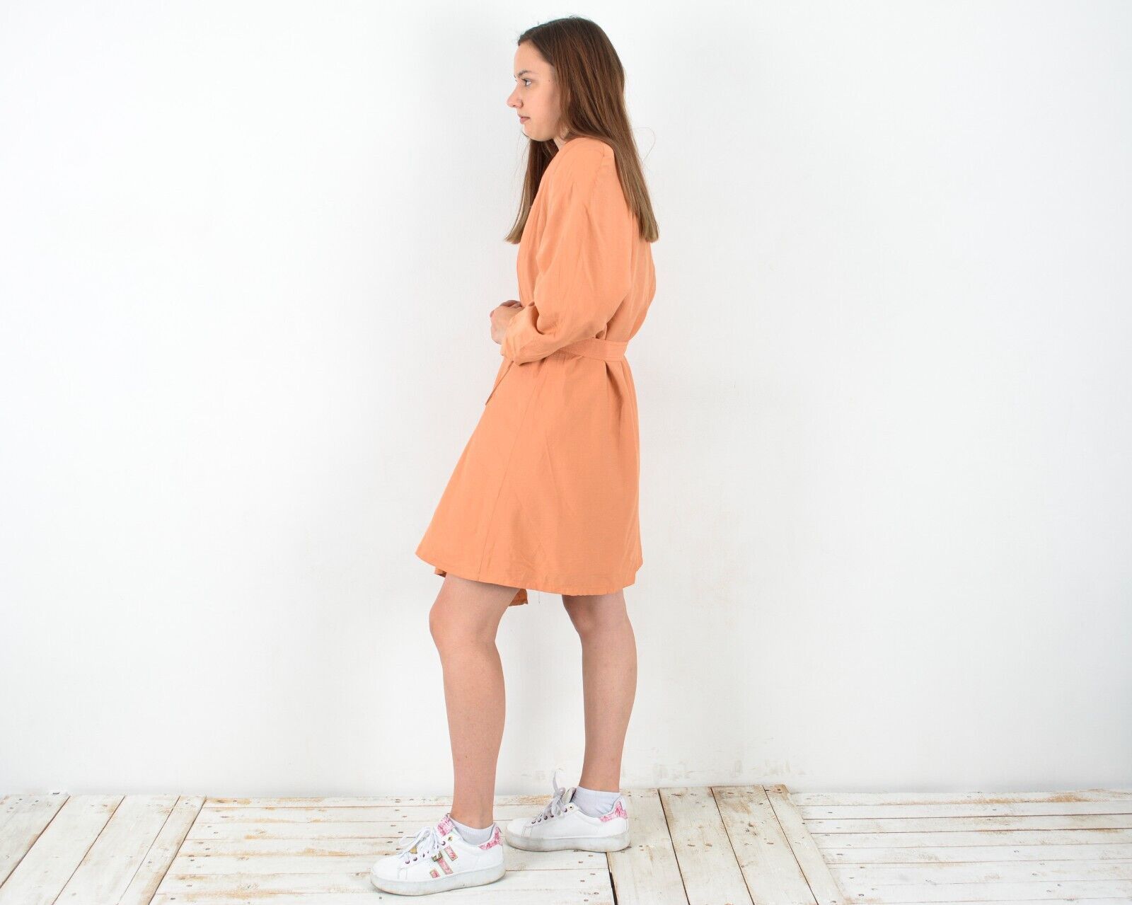 Other × Vintage Jacket Trench Coat Mod Overcoat Robe Belted Autumn Classy Size S / US 4 / IT 40 - 2 Thumbnail