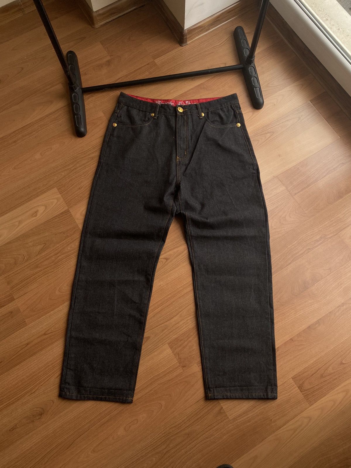 Ed Hardy × Vintage Vintage Crown Holder Embroidered Ed Hardy Style Jeans Size US 34 / EU 50 - 7 Thumbnail