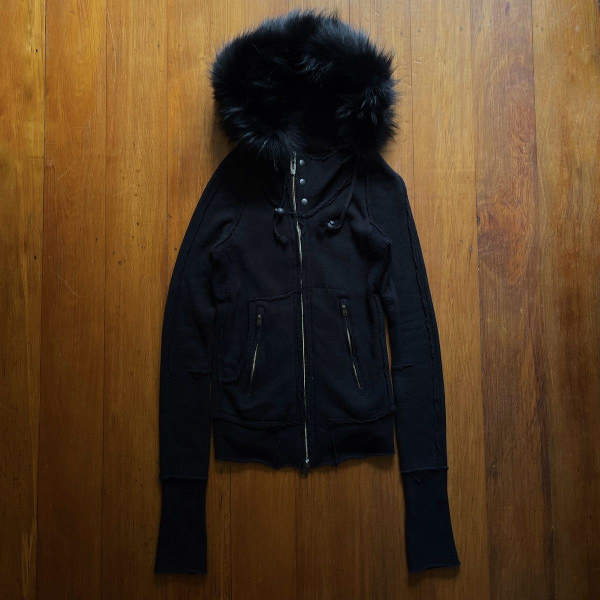 Le Grande Bleu (L.G.B.) lgb raccoon fur trim parka | Grailed