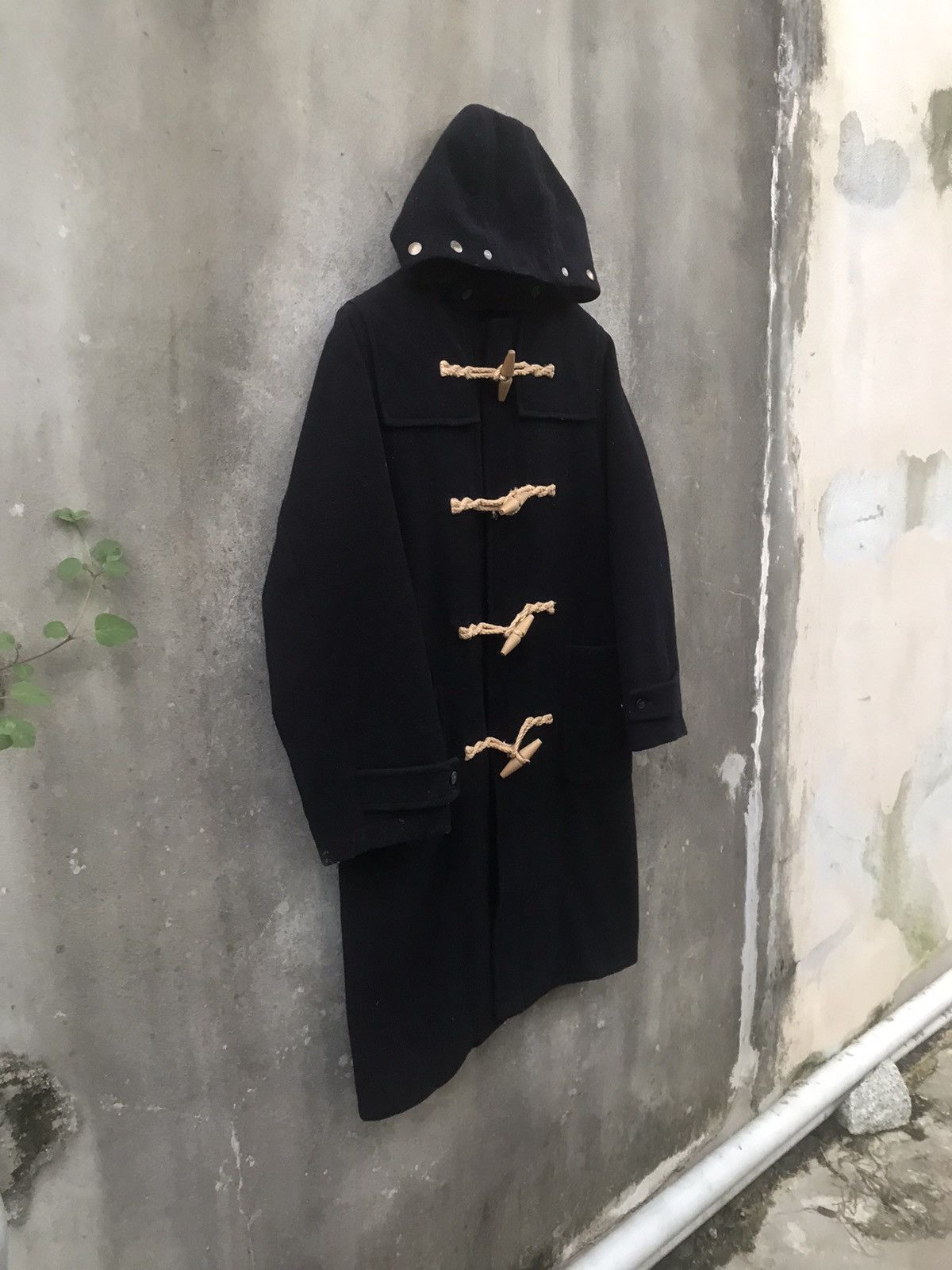 Polo Ralph Lauren Vintage Ralph Lauren Navy Blue Hooded Wool Duffle Coat Size US M / EU 48-50 / 2 - 6 Thumbnail