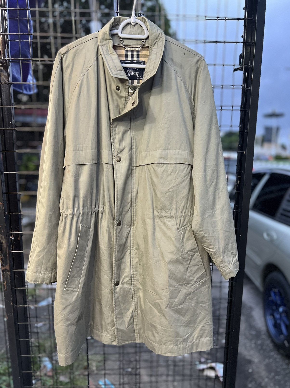 Burberry Mens Jacket Burberry London Full Zip Beige Size small 🔥 Size US S / EU 44-46 / 1 - 1 Thumbnail