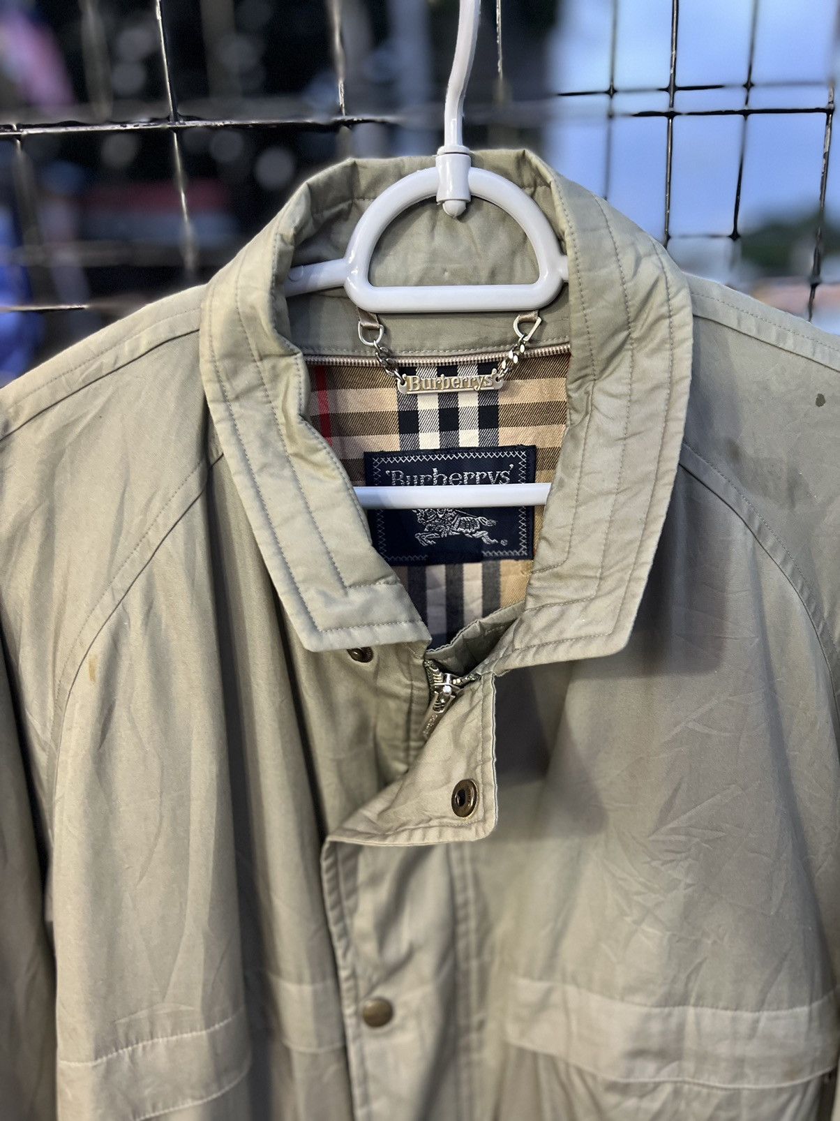 Burberry Mens Jacket Burberry London Full Zip Beige Size small 🔥 Size US S / EU 44-46 / 1 - 2 Thumbnail