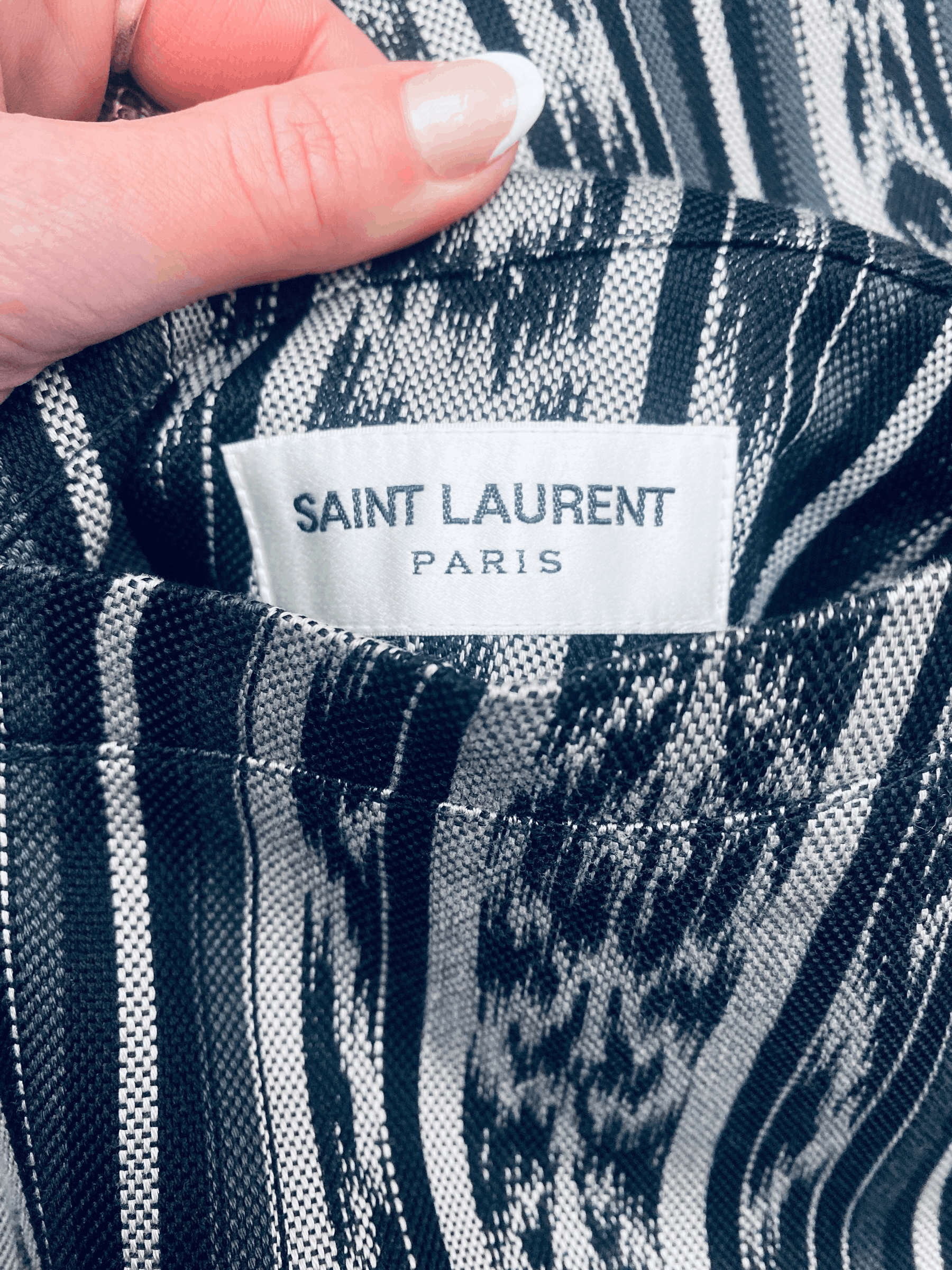 Saint Laurent Paris SS 2018 Ikat Jacket Size US L / EU 52-54 / 3 - 10 Thumbnail