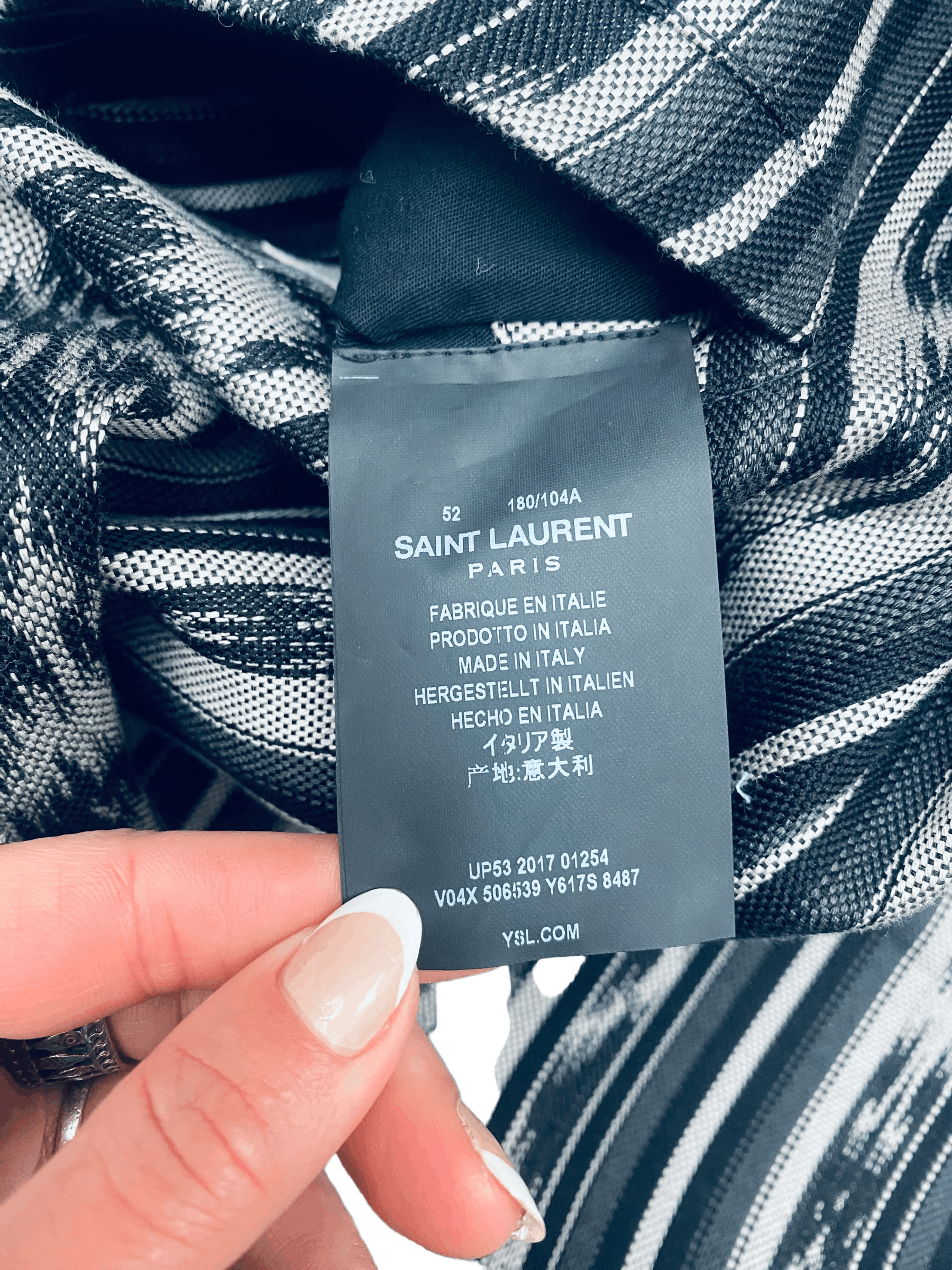 Saint Laurent Paris SS 2018 Ikat Jacket Size US L / EU 52-54 / 3 - 11 Thumbnail