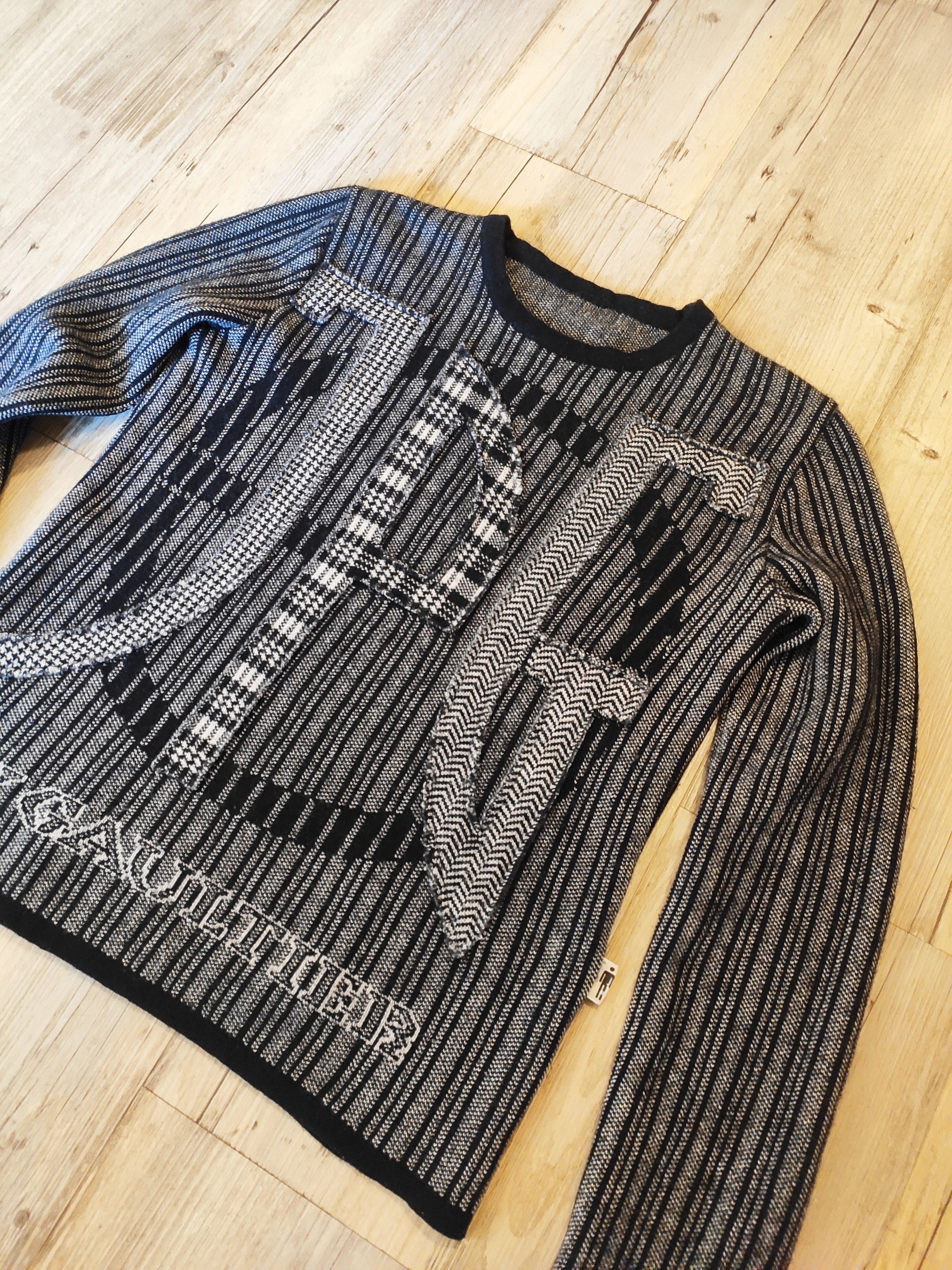 Jean Paul Gaultier RARE JPG applique logo sweater Size S / US 4 / IT 40 - 2 Thumbnail
