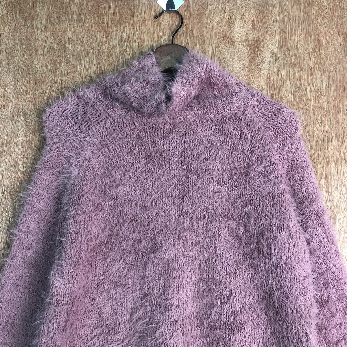 Homespun Knitwear × Japanese Brand UB Purple Turtle Neck Mohair Shag Shaggy Knitwear Size US M / EU 48-50 / 2 - 2 Thumbnail