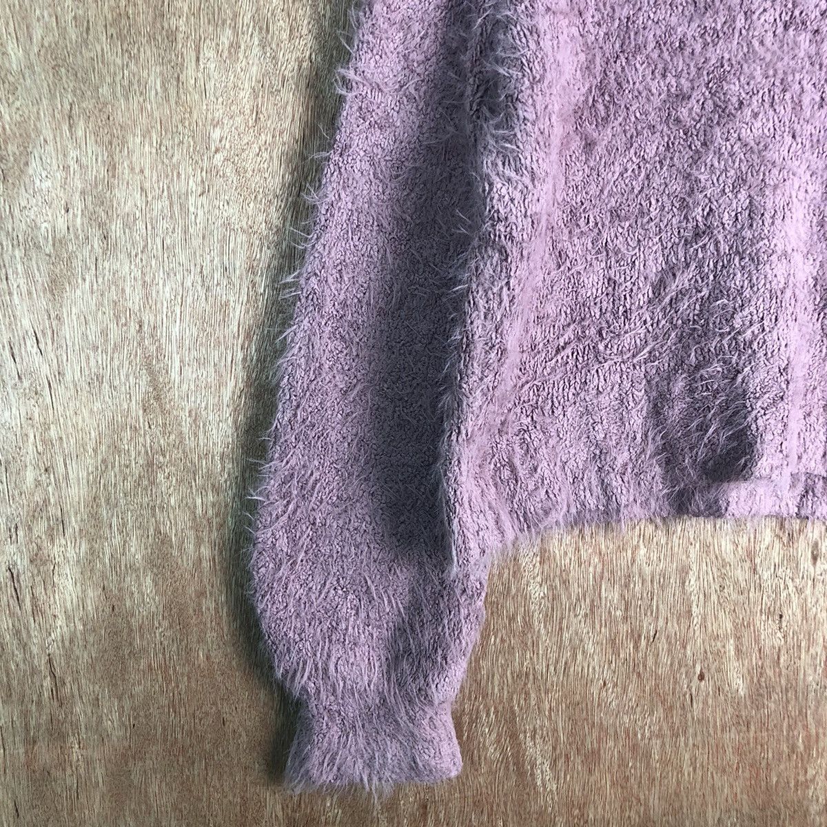 Homespun Knitwear × Japanese Brand UB Purple Turtle Neck Mohair Shag Shaggy Knitwear Size US M / EU 48-50 / 2 - 7 Thumbnail