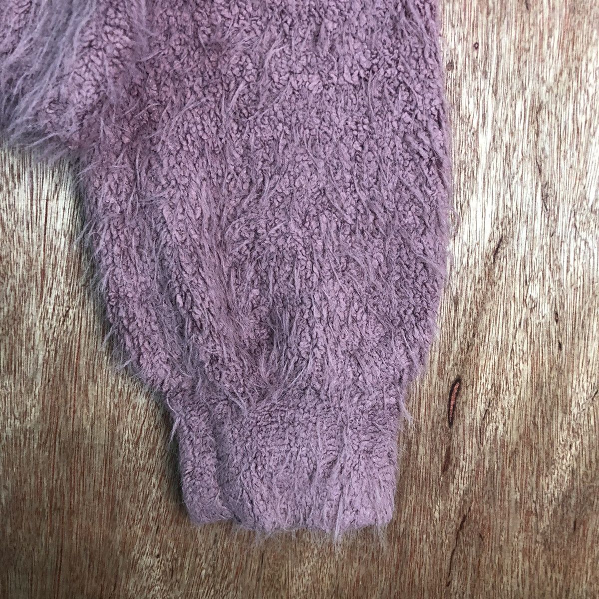 Homespun Knitwear × Japanese Brand UB Purple Turtle Neck Mohair Shag Shaggy Knitwear Size US M / EU 48-50 / 2 - 4 Thumbnail