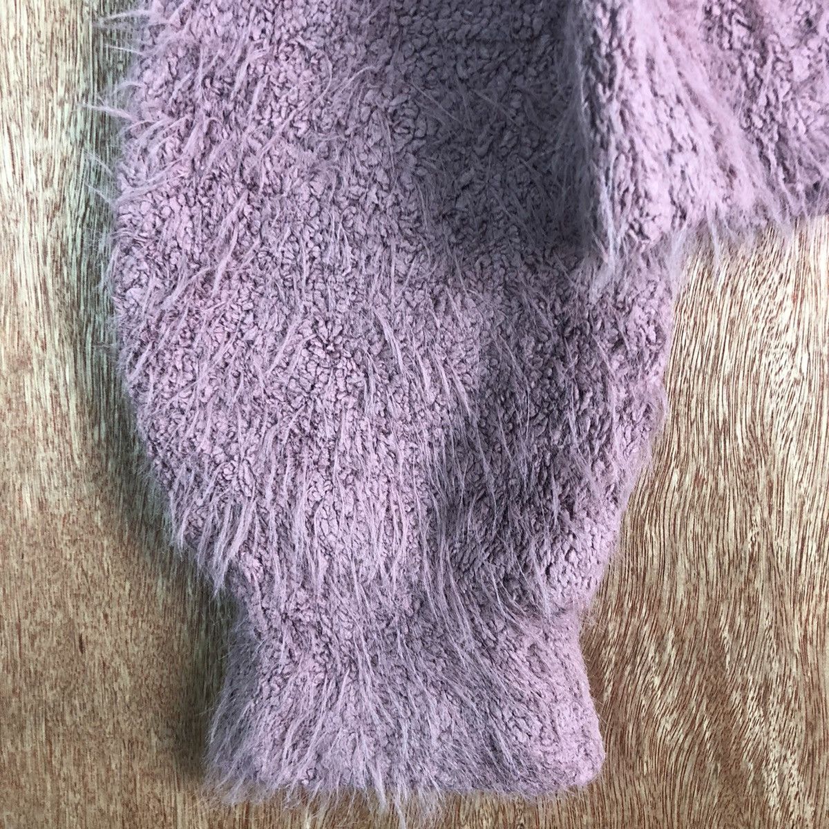 Homespun Knitwear × Japanese Brand UB Purple Turtle Neck Mohair Shag Shaggy Knitwear Size US M / EU 48-50 / 2 - 6 Thumbnail