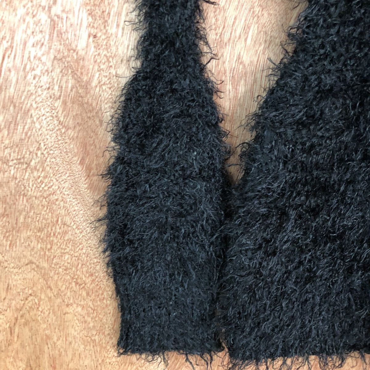 Homespun Knitwear × Japanese Brand Emoda Black Mohair Shag Shaggy Parachute Knitwear #0480 Size US S / EU 44-46 / 1 - 6 Thumbnail