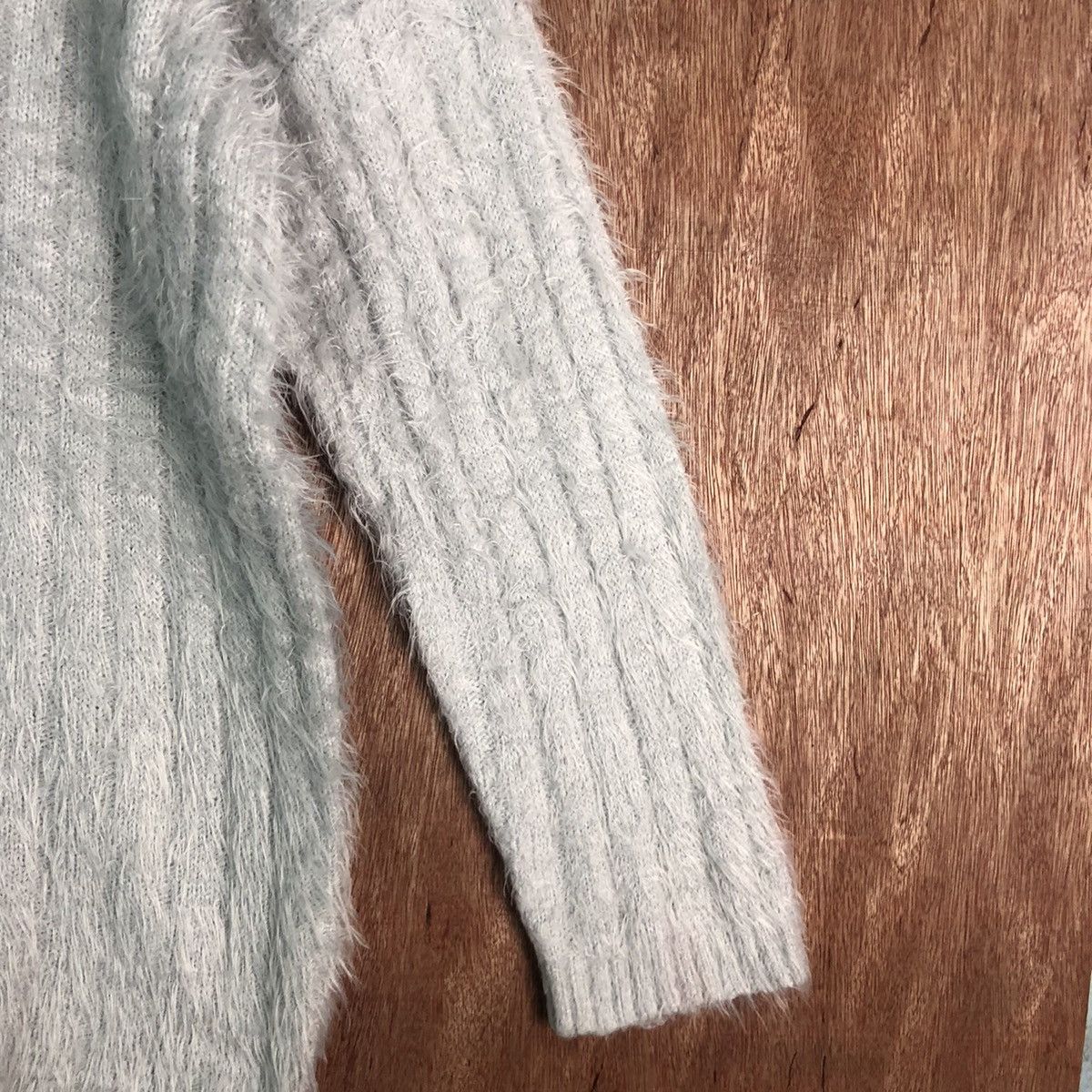Homespun Knitwear × Japanese Brand Ray Cassin Favori Light Grey Mohair Kniwear Size US L / EU 52-54 / 3 - 5 Thumbnail