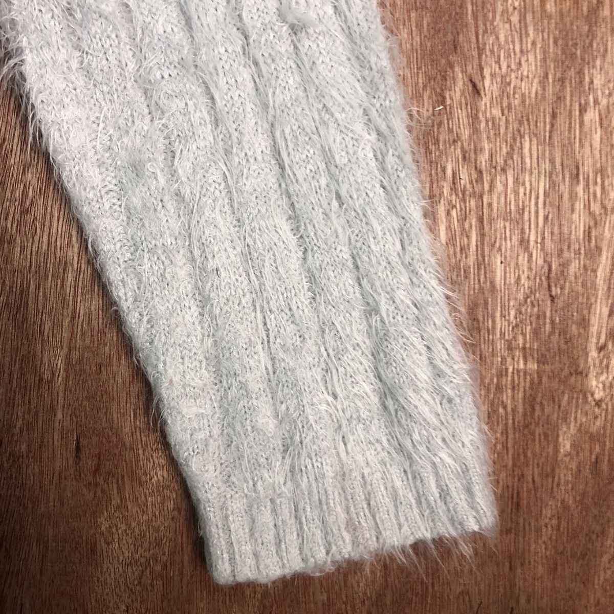 Homespun Knitwear × Japanese Brand Ray Cassin Favori Light Grey Mohair Kniwear Size US L / EU 52-54 / 3 - 4 Thumbnail