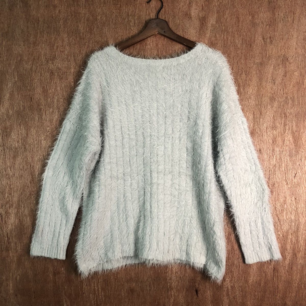 Homespun Knitwear × Japanese Brand Ray Cassin Favori Light Grey Mohair Kniwear Size US L / EU 52-54 / 3 - 10 Thumbnail