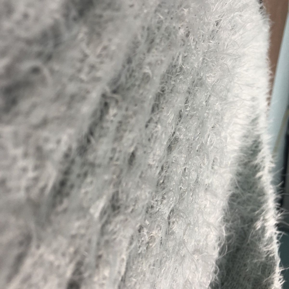 Homespun Knitwear × Japanese Brand Ray Cassin Favori Light Grey Mohair Kniwear Size US L / EU 52-54 / 3 - 8 Thumbnail