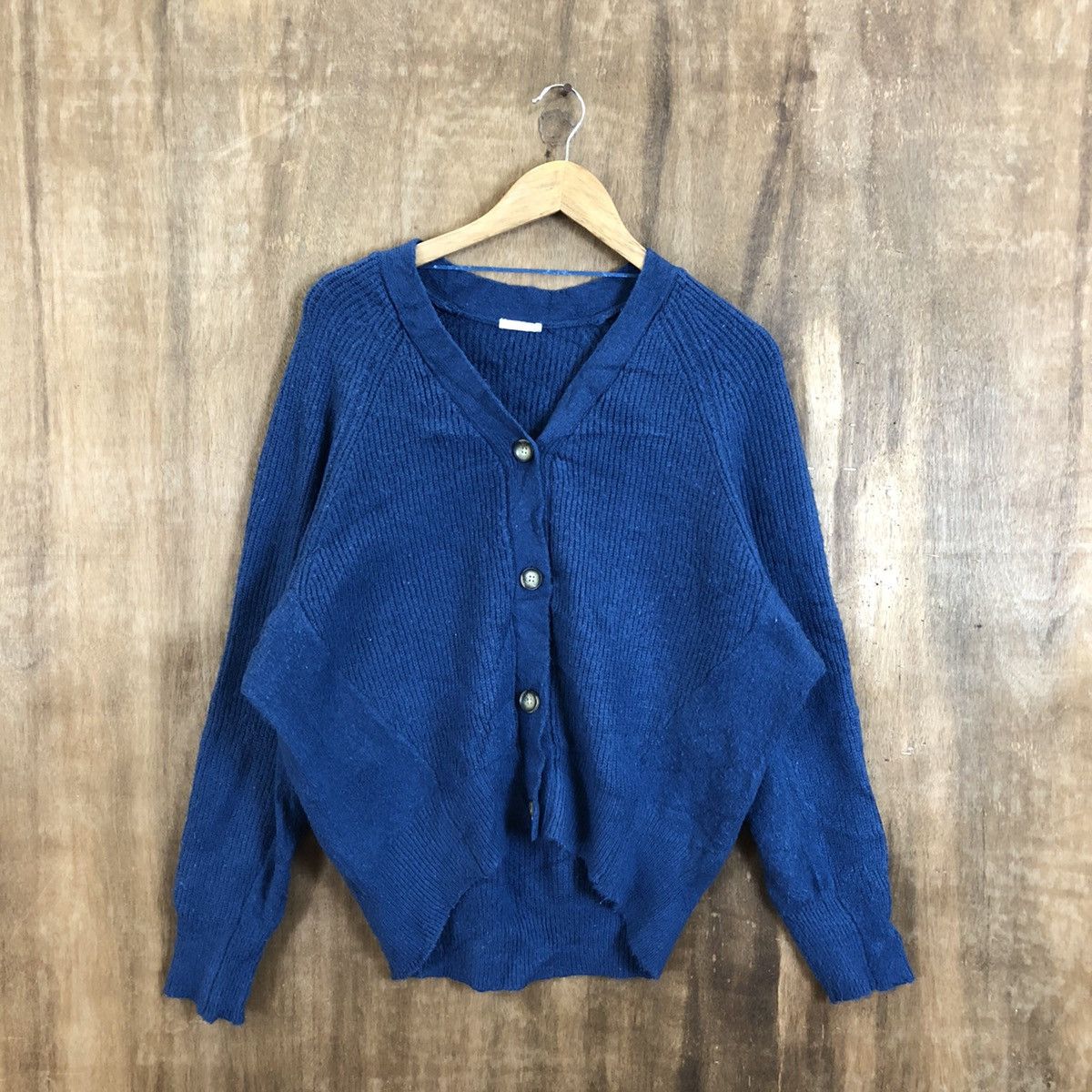 image of Aran Isles Knitwear x Cardigan Gu Blue Cardigan Knitwear 103, Men's (Size Large)