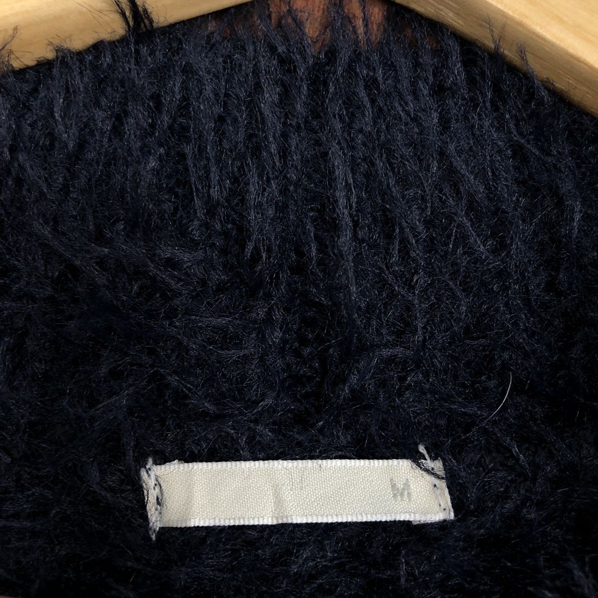 Homespun Knitwear GU Japan Dark Blue Mohair Knitwear sweater #0457 Size US M / EU 48-50 / 2 - 10 Thumbnail