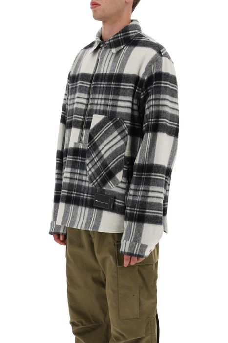 WE11DONE We11done wd check anorak wool shirt | Grailed