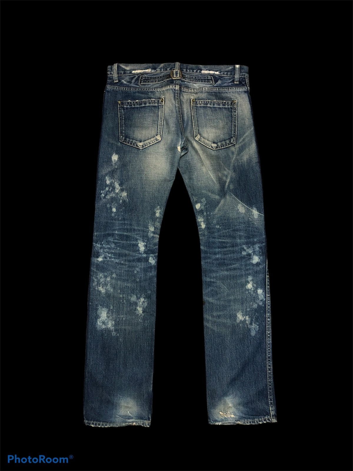 Japanese Brand SLIM FIT⚡️⚡️RNA INC BLEACH DISTRESSED DENIM Size US 31 - 2 Thumbnail