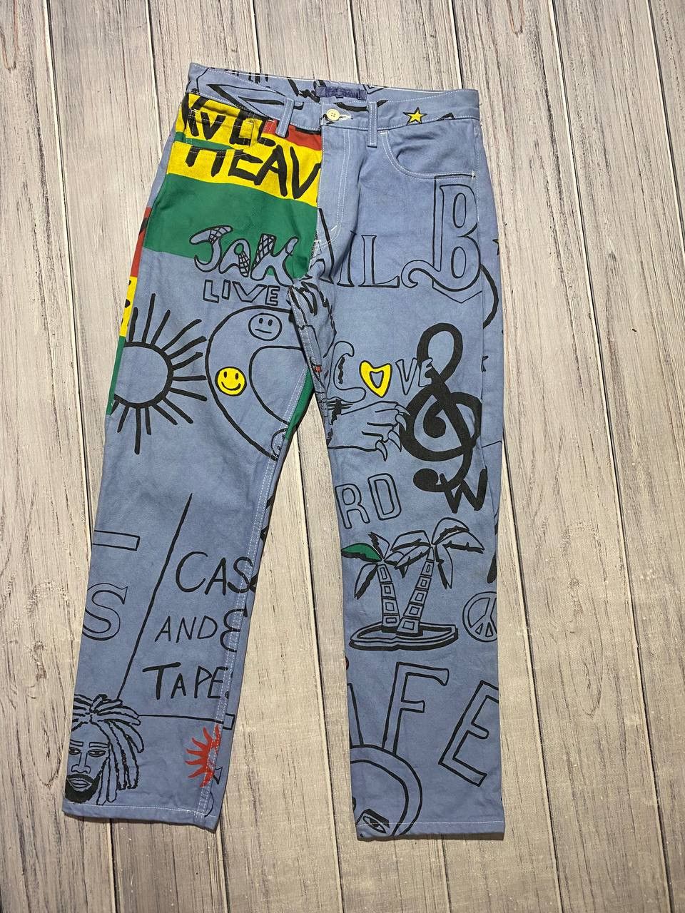 Comme des Garcons Comme Des Garcons x Junya Watanabe Bob Marley Pants Jamaica Size US 30 / EU 46 - 1 Thumbnail