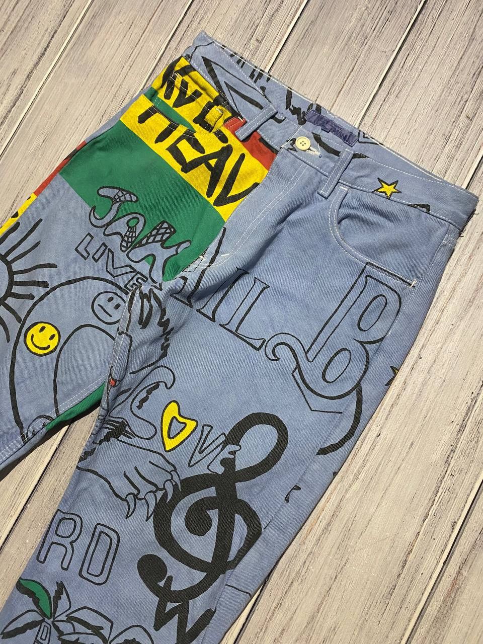 Comme des Garcons Comme Des Garcons x Junya Watanabe Bob Marley Pants Jamaica Size US 30 / EU 46 - 5 Thumbnail