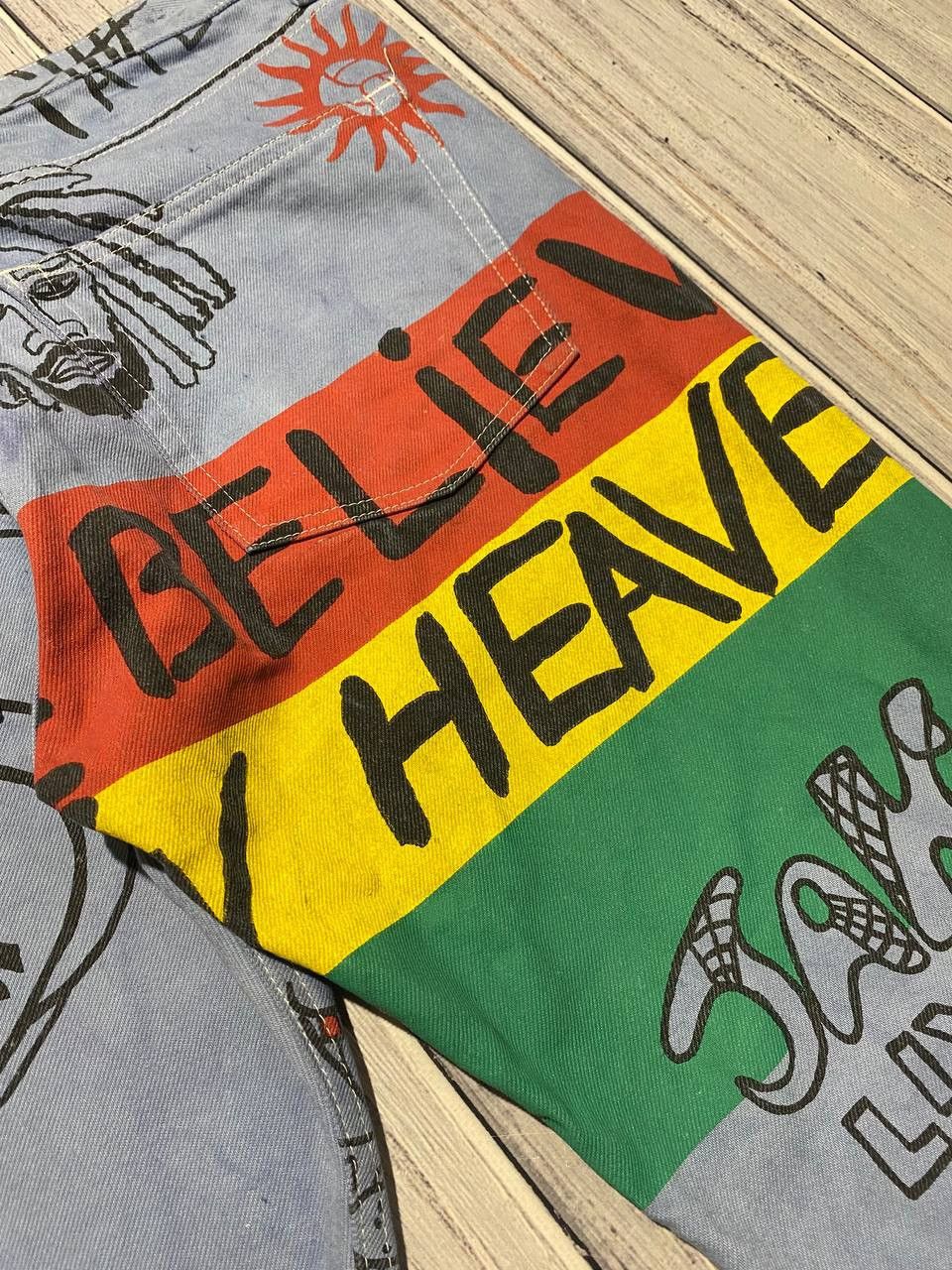 Comme des Garcons Comme Des Garcons x Junya Watanabe Bob Marley Pants Jamaica Size US 30 / EU 46 - 12 Thumbnail