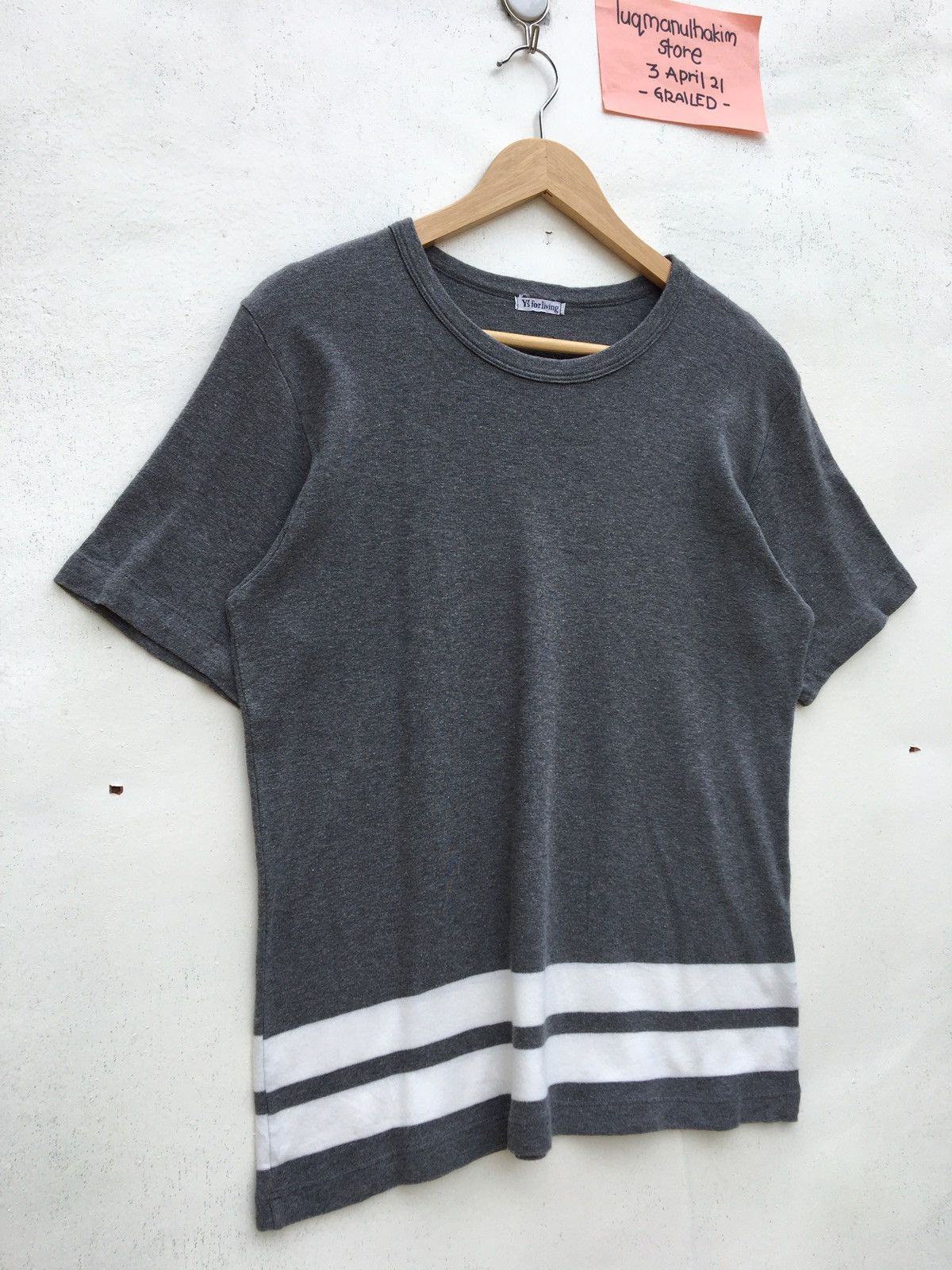 Yohji Yamamoto Rare Vintage 90s Y’s for living Basics Tshirt Size US S / EU 44-46 / 1 - 2 Thumbnail