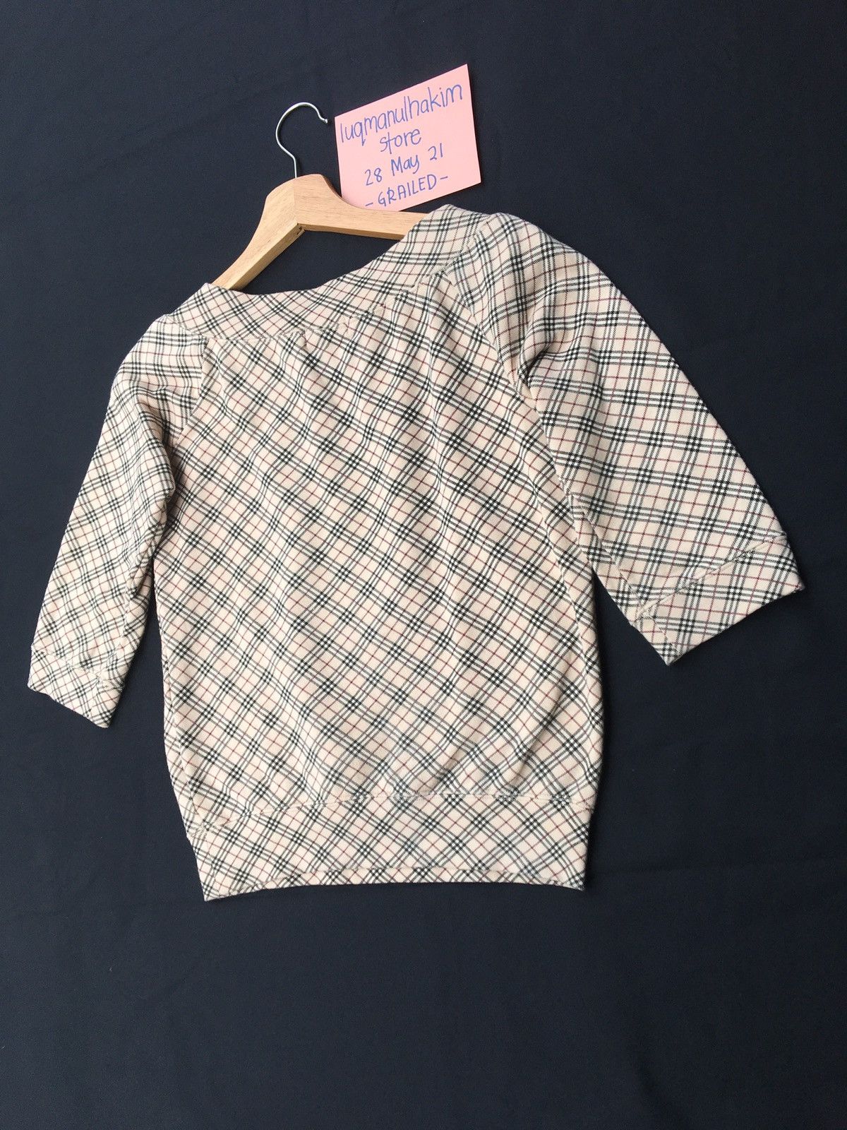 Burberry Vintage Burberry Checkered 3/4 Sleeves Shirt Size S / US 4 / IT 40 - 15 Thumbnail