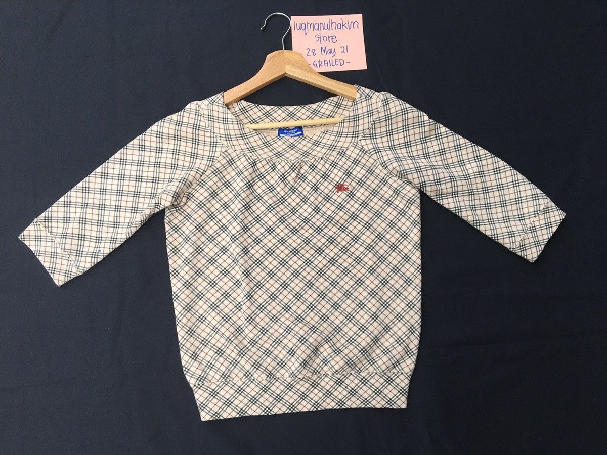 Burberry Vintage Burberry Checkered 3/4 Sleeves Shirt Size S / US 4 / IT 40 - 6 Thumbnail