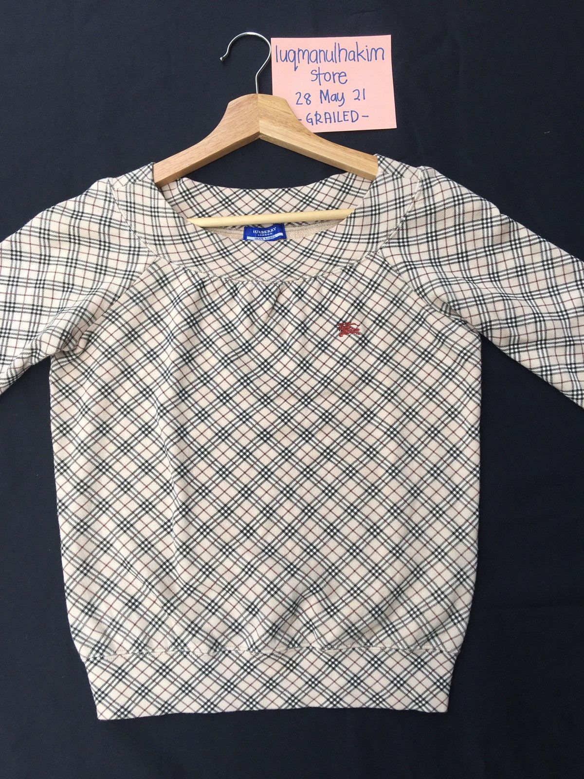 Burberry Vintage Burberry Checkered 3/4 Sleeves Shirt Size S / US 4 / IT 40 - 3 Thumbnail