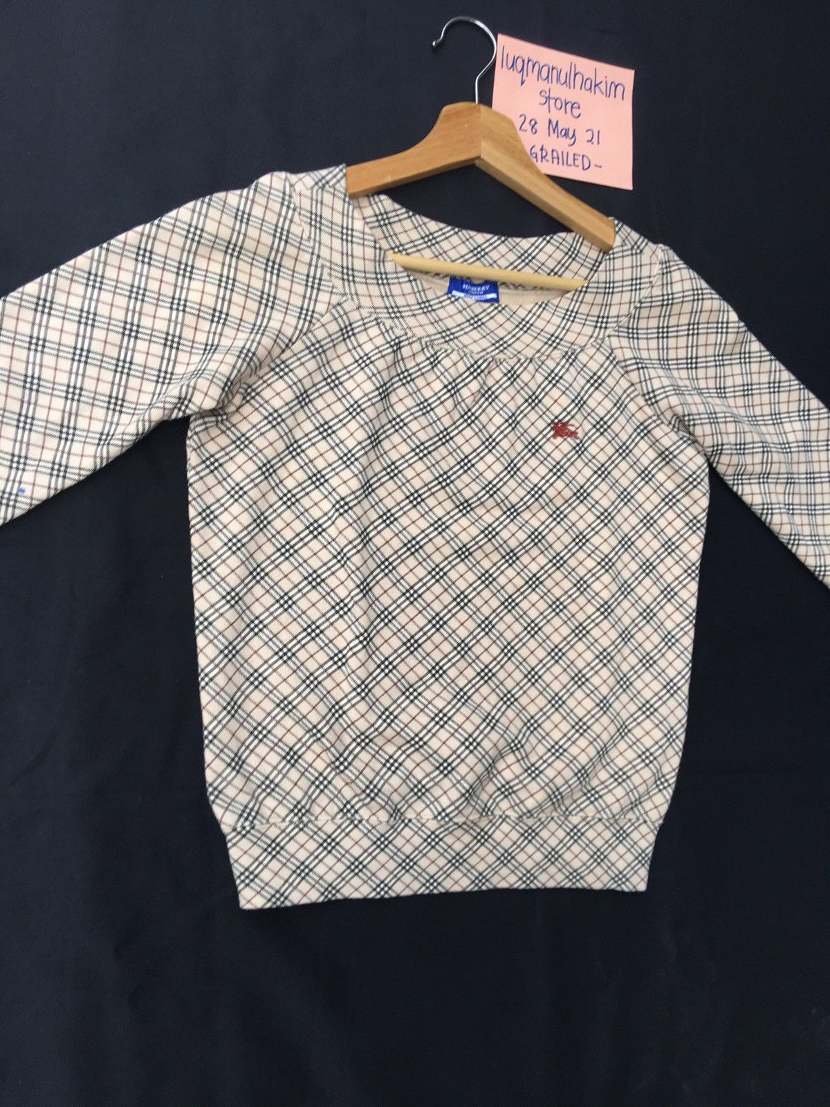 Burberry Vintage Burberry Checkered 3/4 Sleeves Shirt Size S / US 4 / IT 40 - 4 Thumbnail