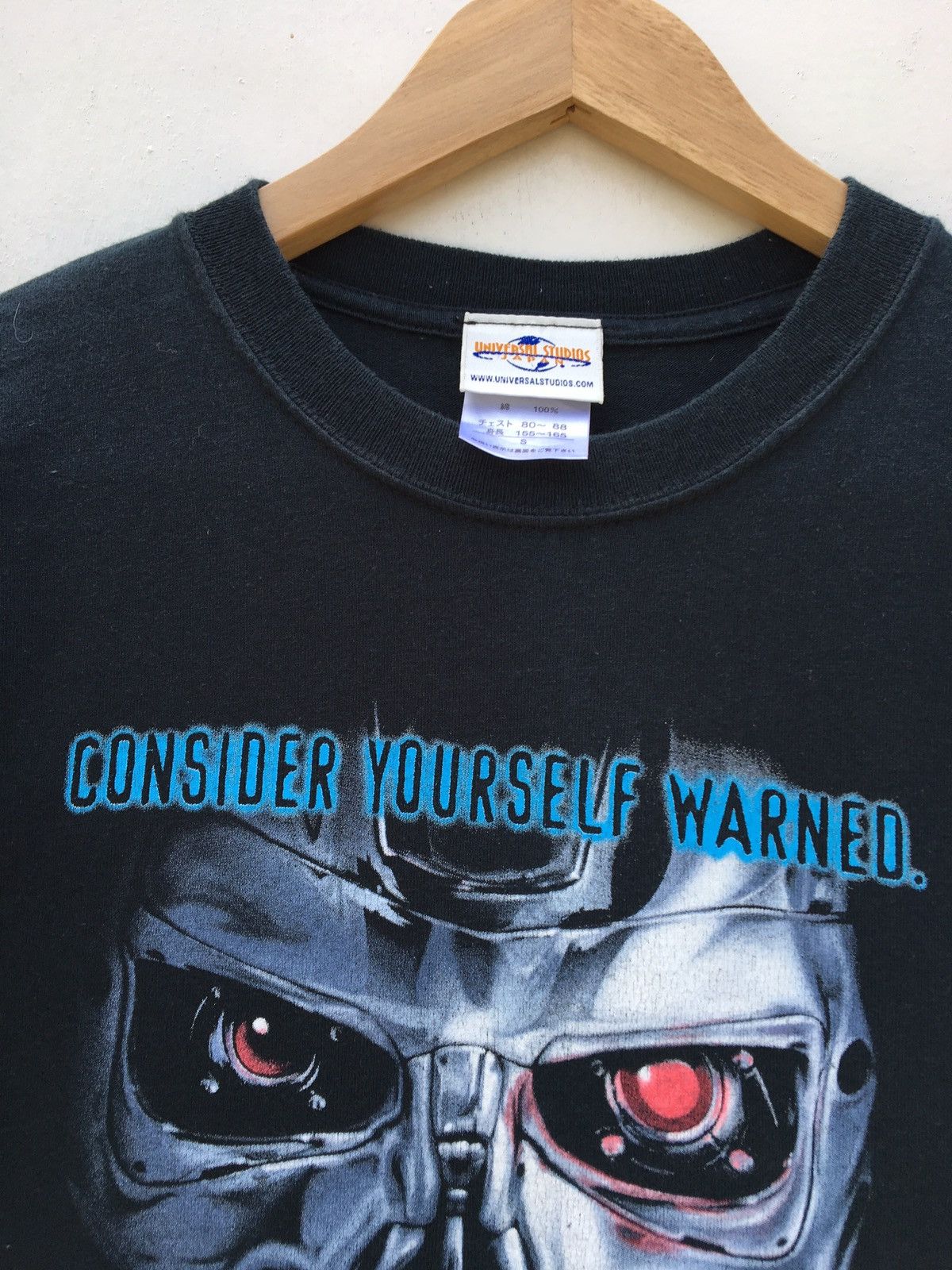 Universal Studios Vintage 1991 Terminator 2 Consider Yourself Warned Tshirt Size US S / EU 44-46 / 1 - 7 Thumbnail